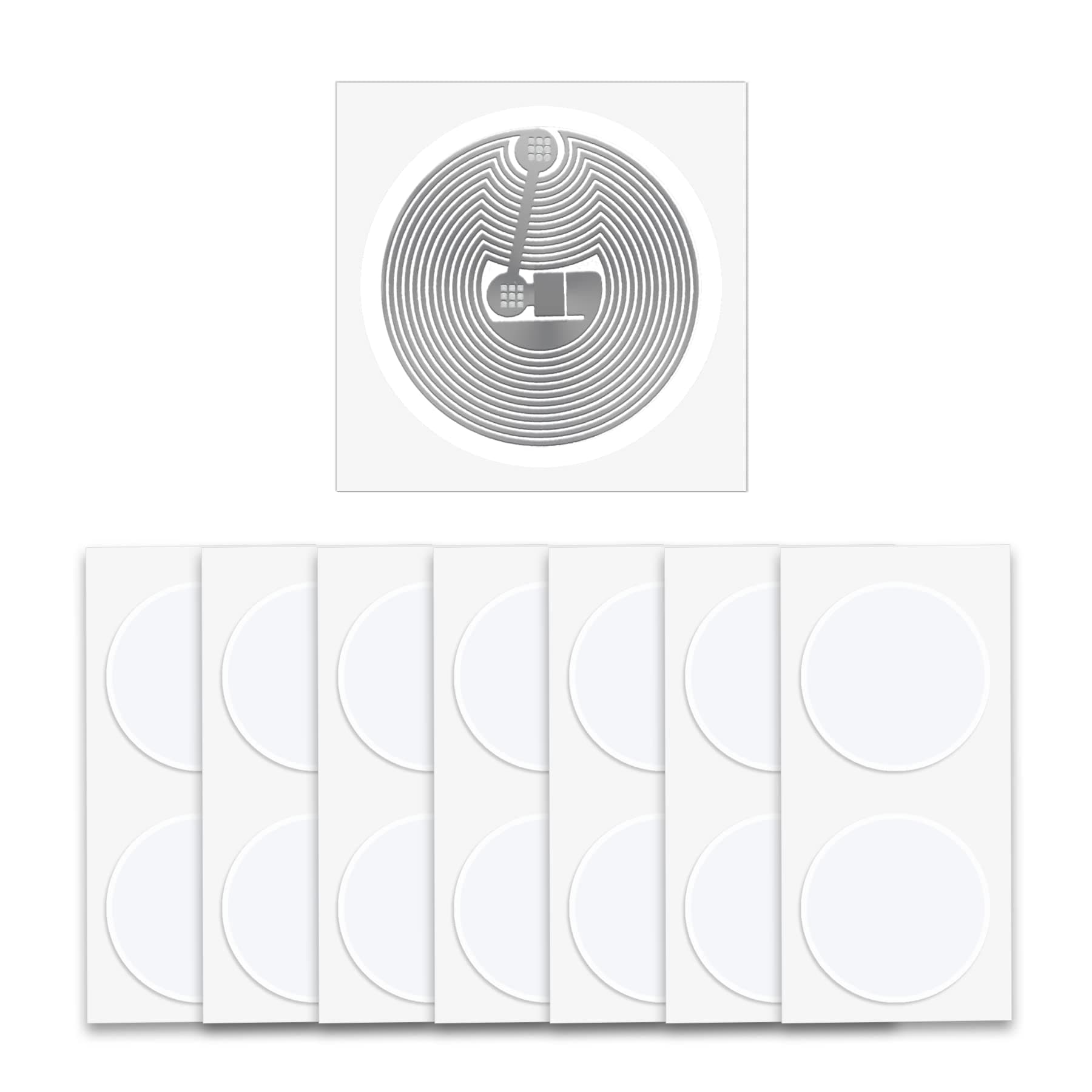 50 PCS BABIQT MF Classic 1K Tags S50 RFID Stickers NFC Tags, Smart M1 Classic Tags ISO 14443A 13.56MHz M1 1K Stickers MF1 Self-Adhesive 1 inch Round