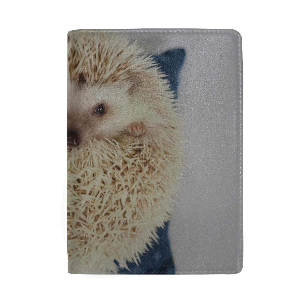 African Hedgehogs Outdoors Blocking Print Passport Holder Cover Case Travel Luggage Passport Wallet Card Holder Made with Leather for Men Women Kids Family