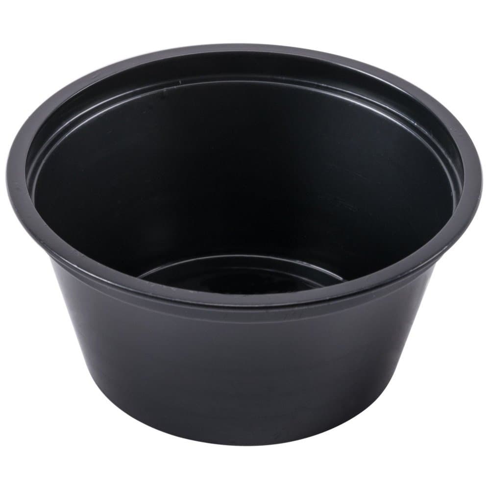 MarketPro Polypropylene Souffle Cup Black 3.25 oz. | 2500/Case