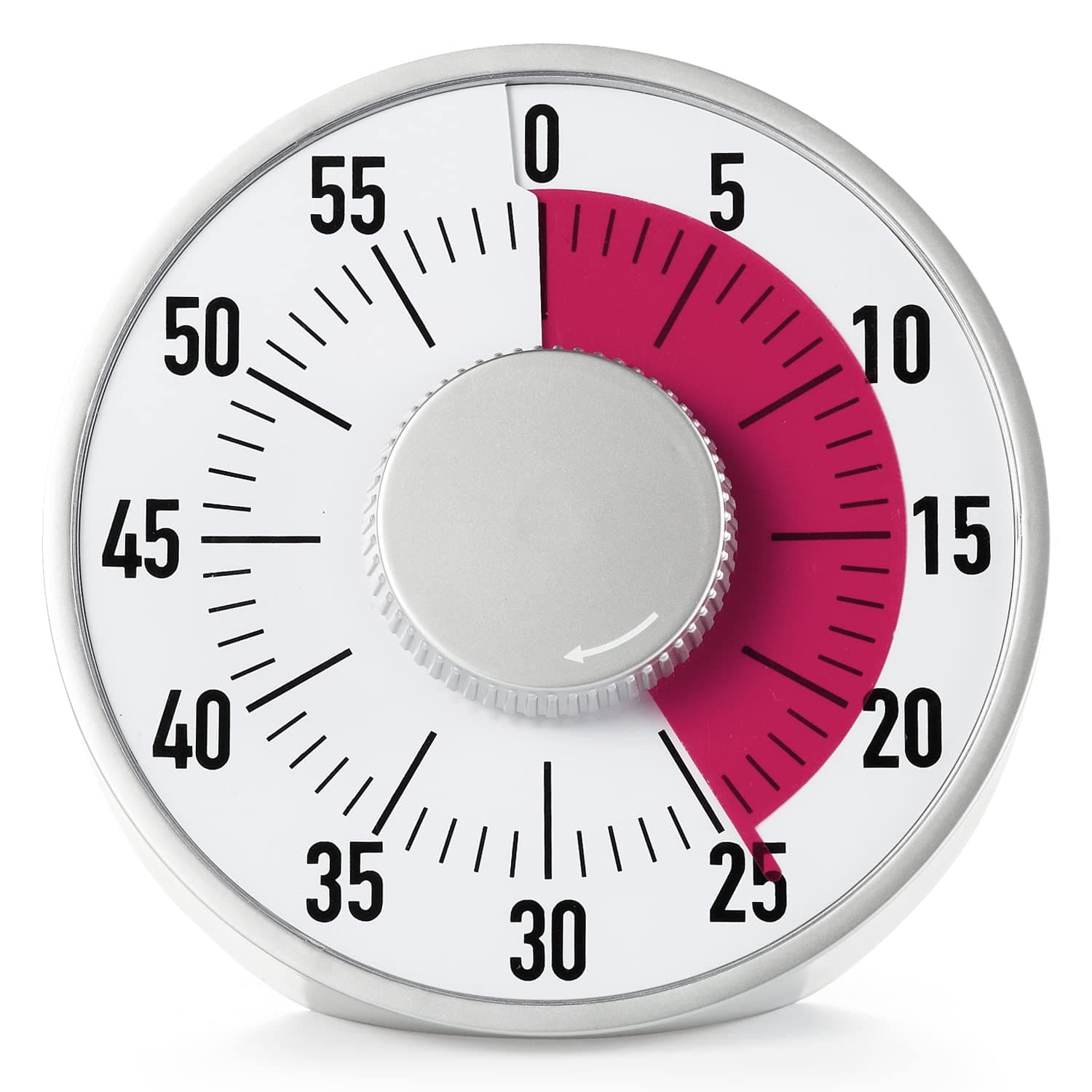 Lavigo Round Mechanical Countdown Timer, Classroom Visual Timer, Kitchen Timer with Magnet, 60 Minutes Max Record for Teaching Houseworks Cooking Baking Office Meeting (Big)