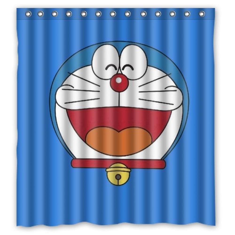 snow kiss New 2016! Fashion Cartoon Doraemon waterproof shower curtian 66" x 72" 60" x 72"