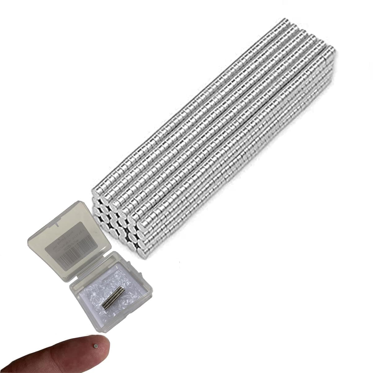 100PCS 2mmx1mm Small Round Magnet 0.078‘’x0.039‘’ Magnetic 2 x 1mm Permanent Magnet 2x1mm Mini Disc Magnets