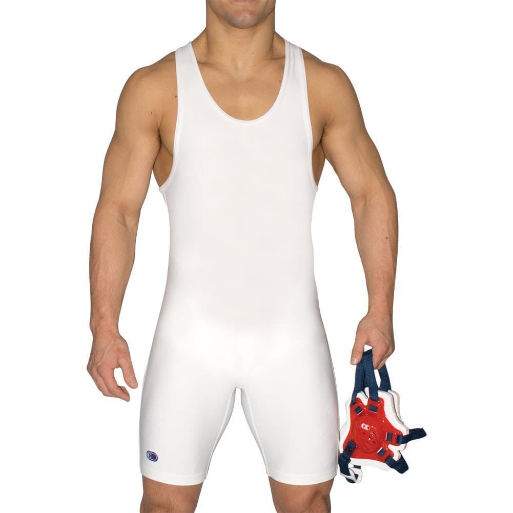 Cliff KeenRelentless Wrestling Singlet White L7943J