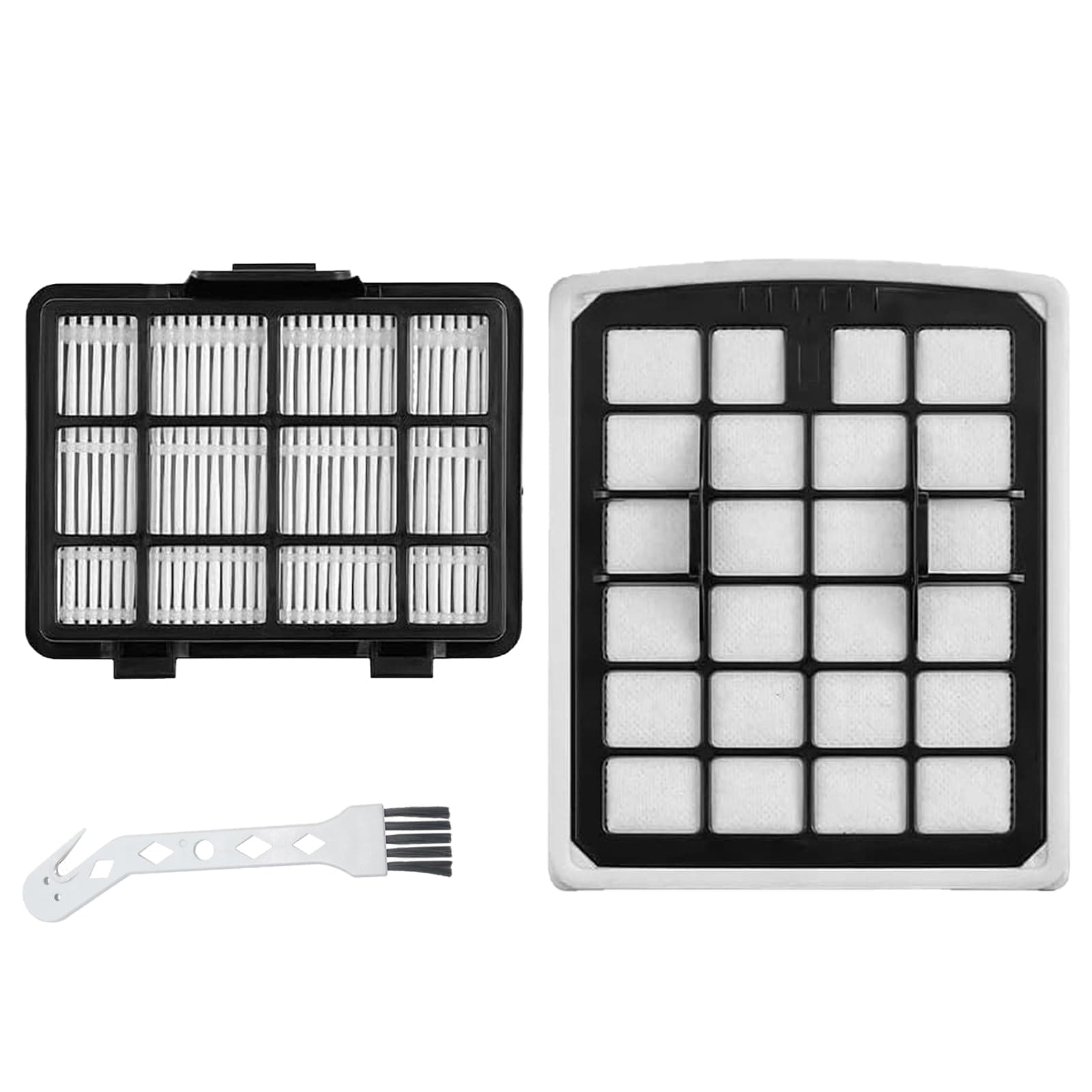 2 Pcs Replacement Filter Compatible with Eureka NEN180 NEN186BL Bagless Canister Vacuum Cleaner,1 Dust Cup Filter Element 1 HEPA Filters 1 Cleaning Brush