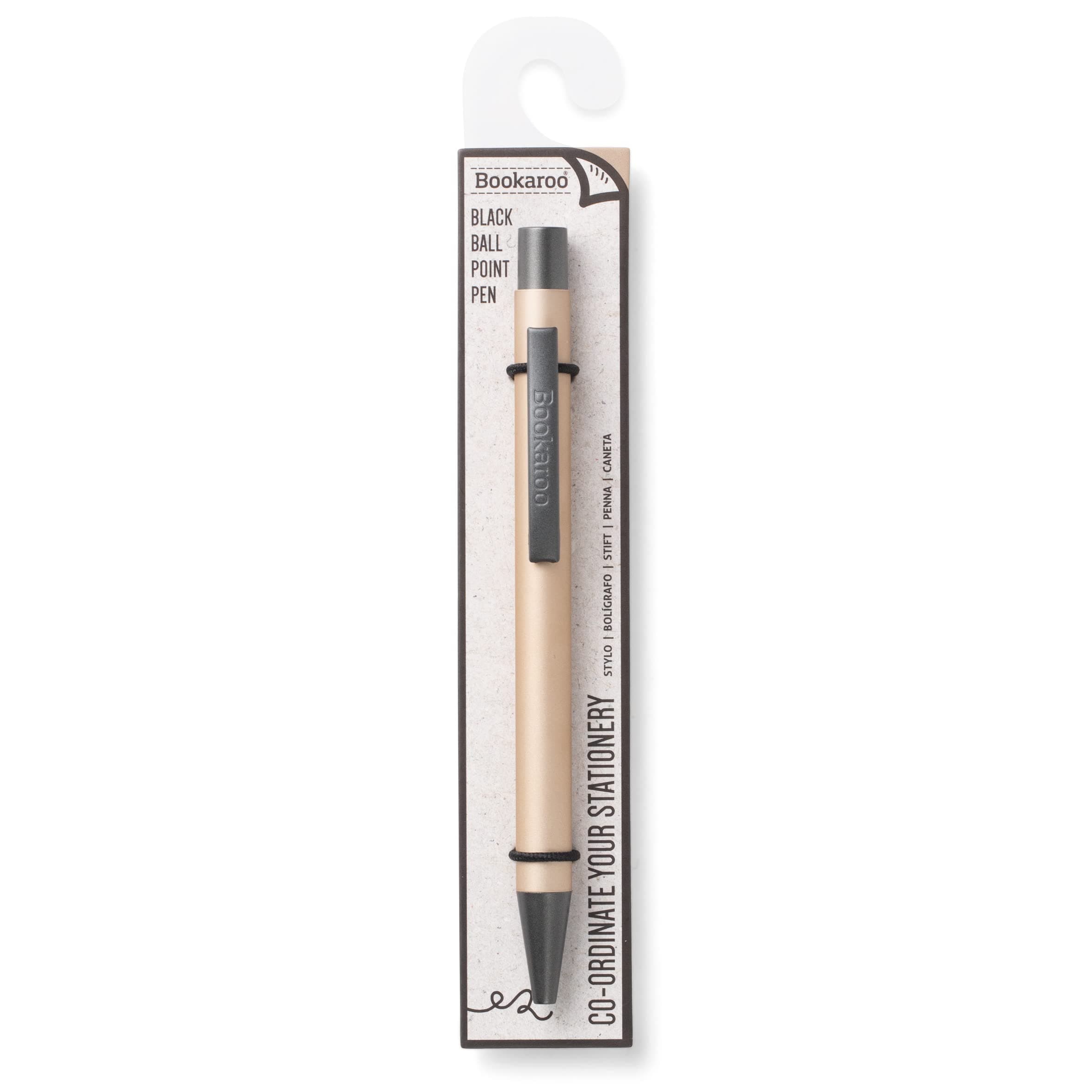 IFIF Bookaroo Pen, soft touch, colour coated pen with black ink - CREAM