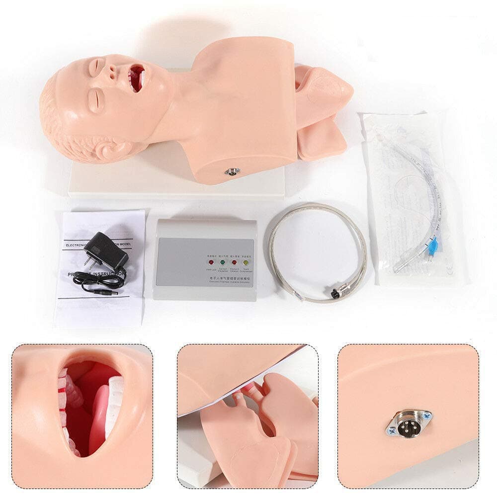 WEDR Intubation Manikin Study Teaching Model Airway Management Trainer Adult Electronic Tracheal Intubation PVC 110-220v