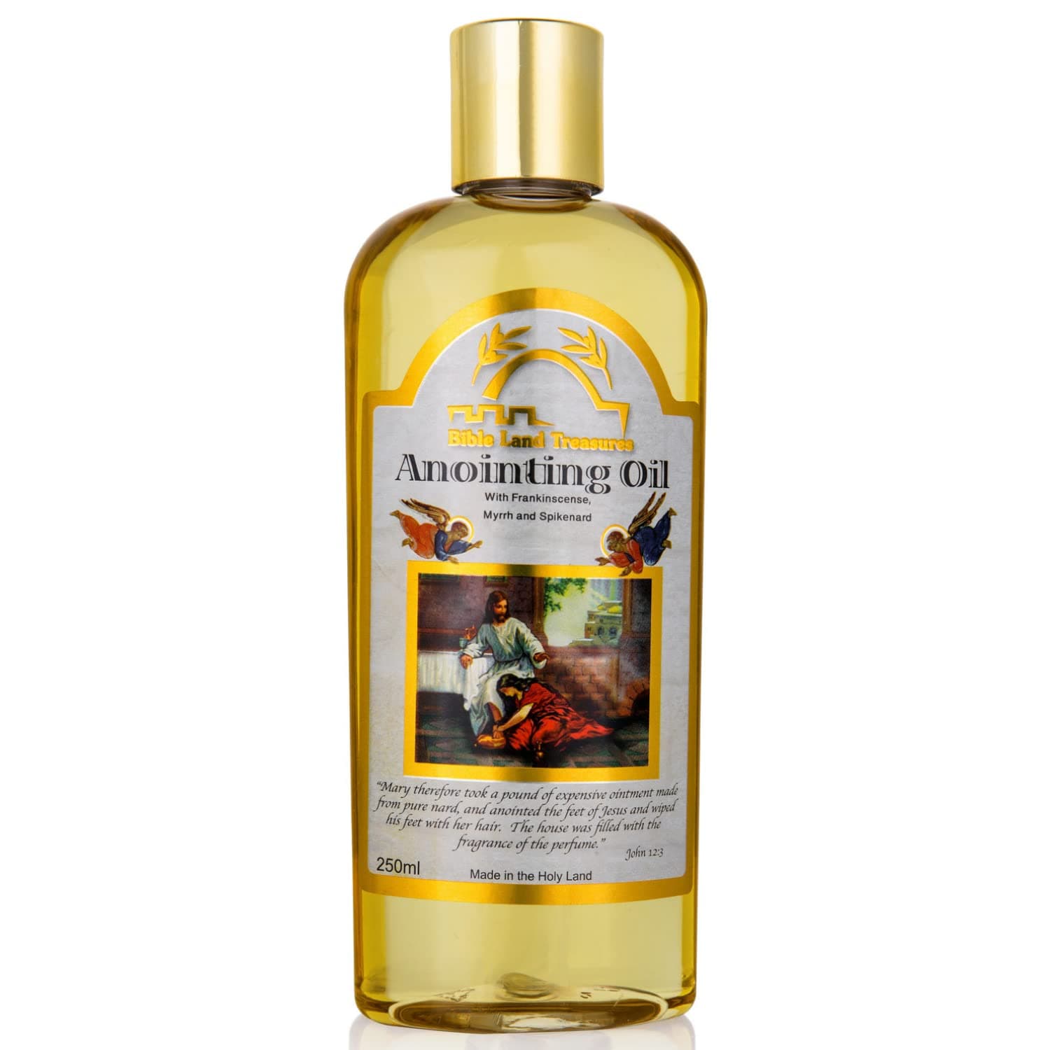 Bible Lands Treasure Anointing Oil Scented with Myrrh, Frankincense and Spikenard,250ml