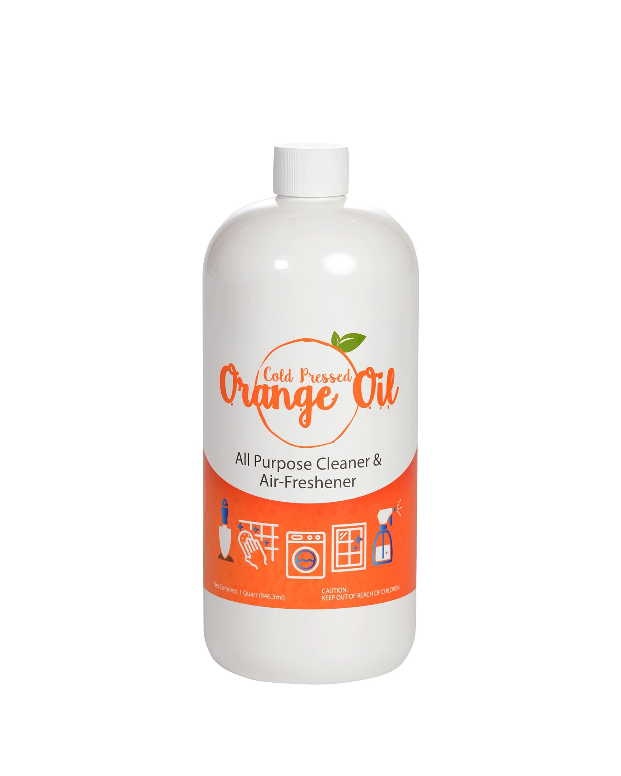 Premium Cold Pressed Orange Oil- 950ml (D-Limonene), All Natural 100% Cold Pressed Orange Oil