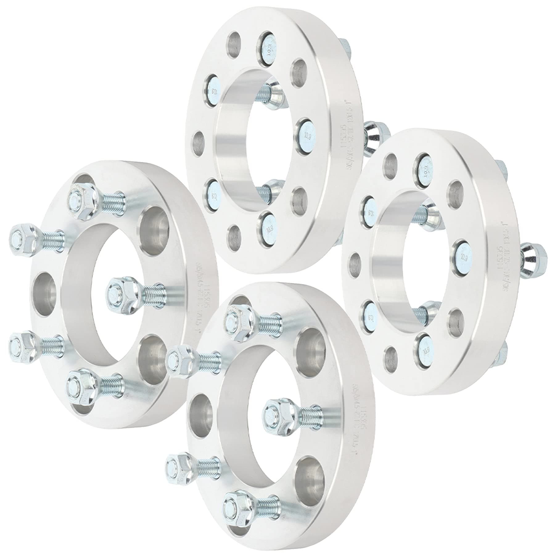 SCITOO 4Pcs 1 inch 5x5 to 5x4.5 Wheel Adapters 5x127mm to 5x114.3mm Wheel Adapters fit for 2008-2014 Grand Caravan,for Journey 2009-2011 Studs 12x1.5 Bore 87.1mm-Not Fit Stock Rims