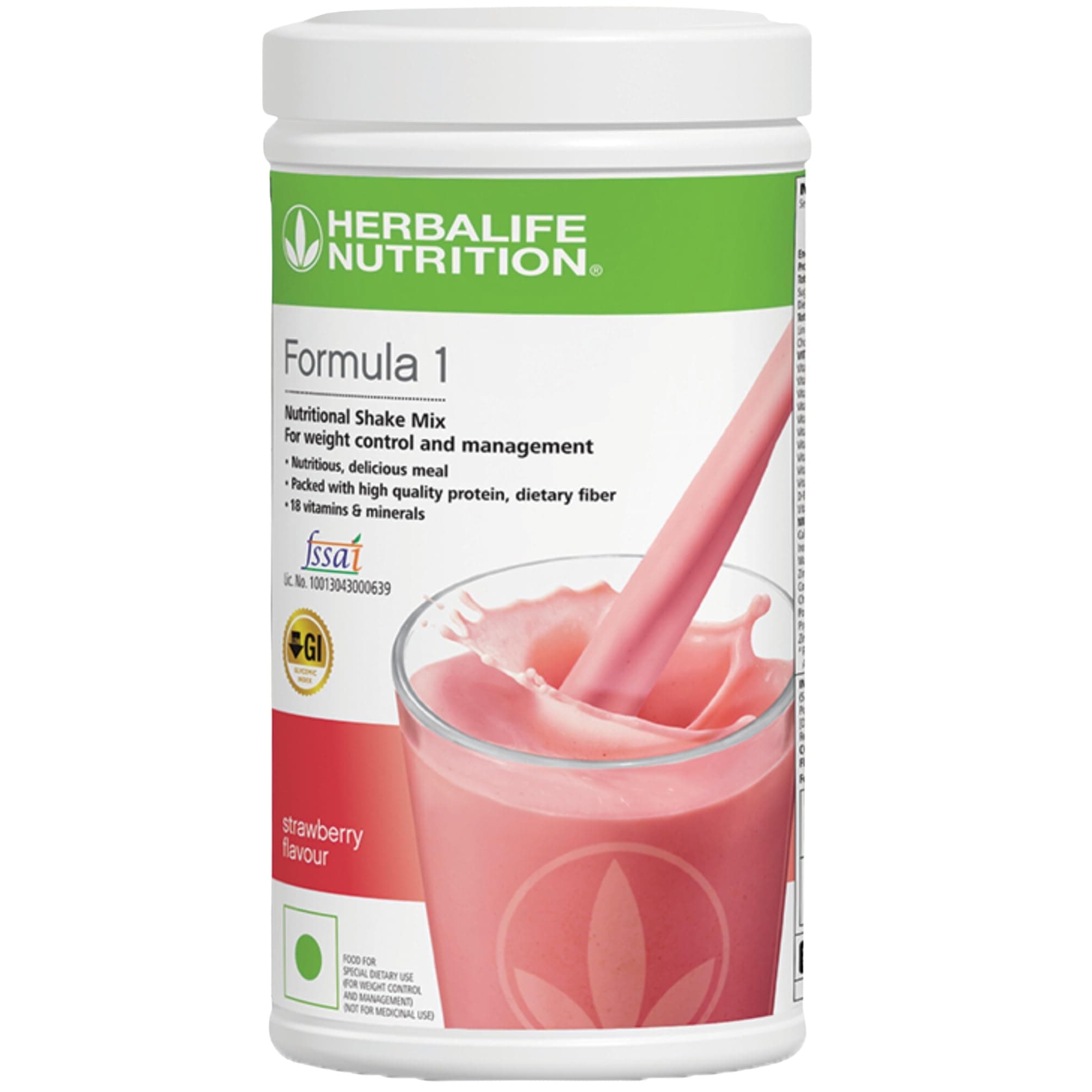 Herbalife Formula 1 Nutritional Shake Mix, Weight Management Meal Replacement, 500g (500 Gram, Strawberry)