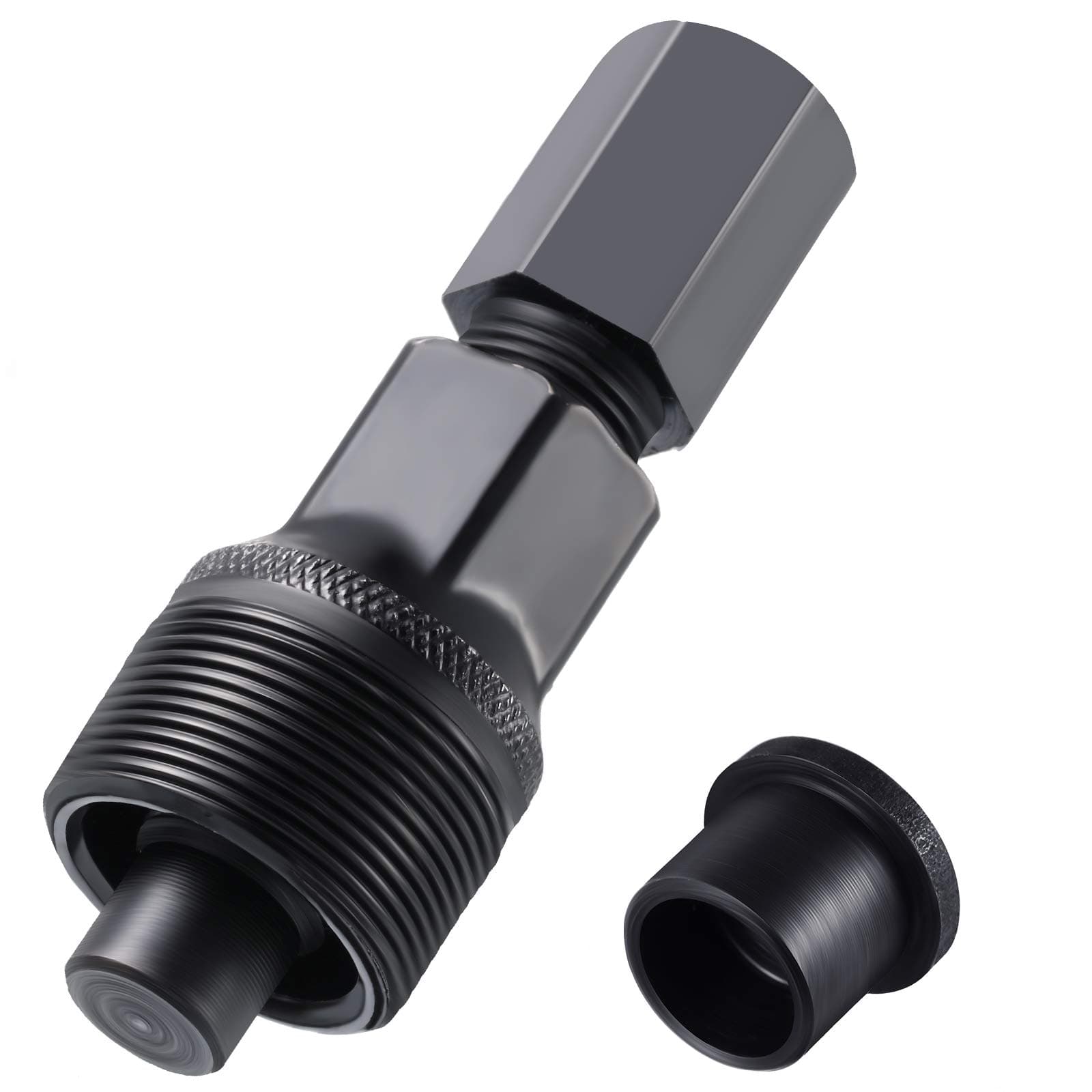 Skylety Crank Remover Bicycle Crank Puller Bike Crankset Arm Puller Compact Crankset Pulley Cycling Power Bottom Bracket Tool Repair Maintenance Remover for Bikes, Black