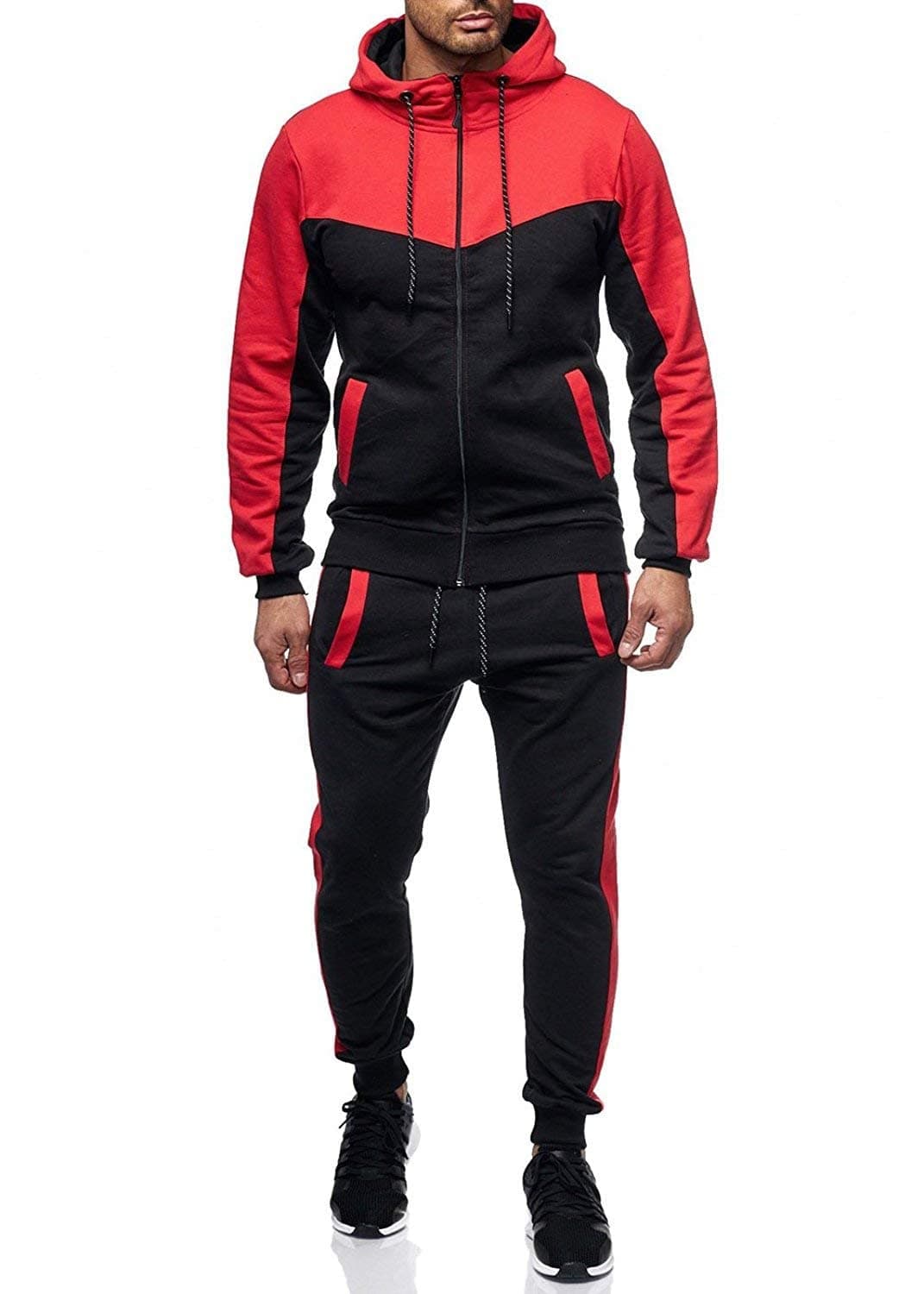 Track Suits for Men Set Full Zip Sweatsuit Outdoor Jogging Men Tracksuits