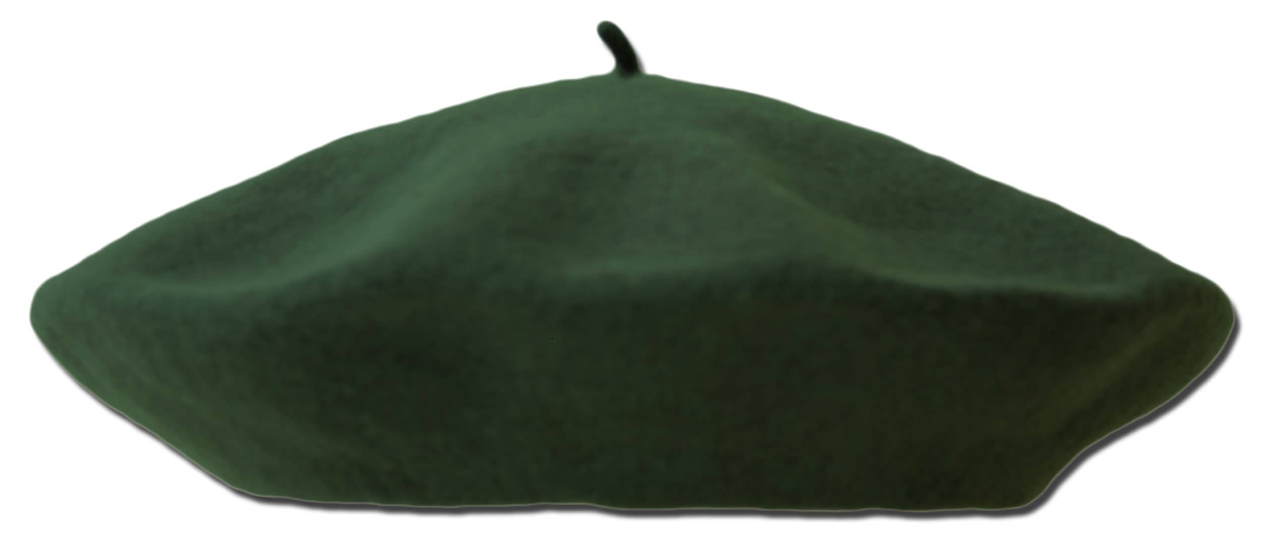 Classic Wool Beret One Size Adult -, Army Green