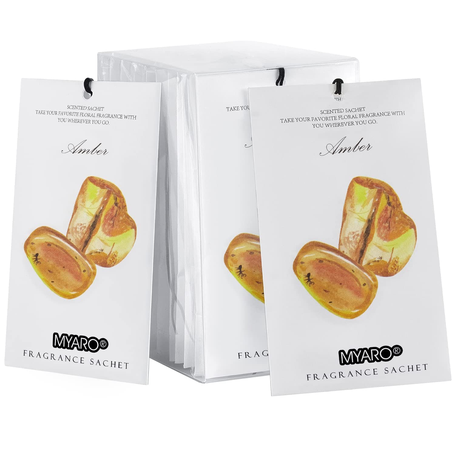 MYARO 琥珀の香りのサシェ 12個パック 長持ちするポプリバッグ クローゼット用消臭剤 部屋用芳香剤 引き出しやクローゼット用 ホームフレグランスサシェ 恋人向け