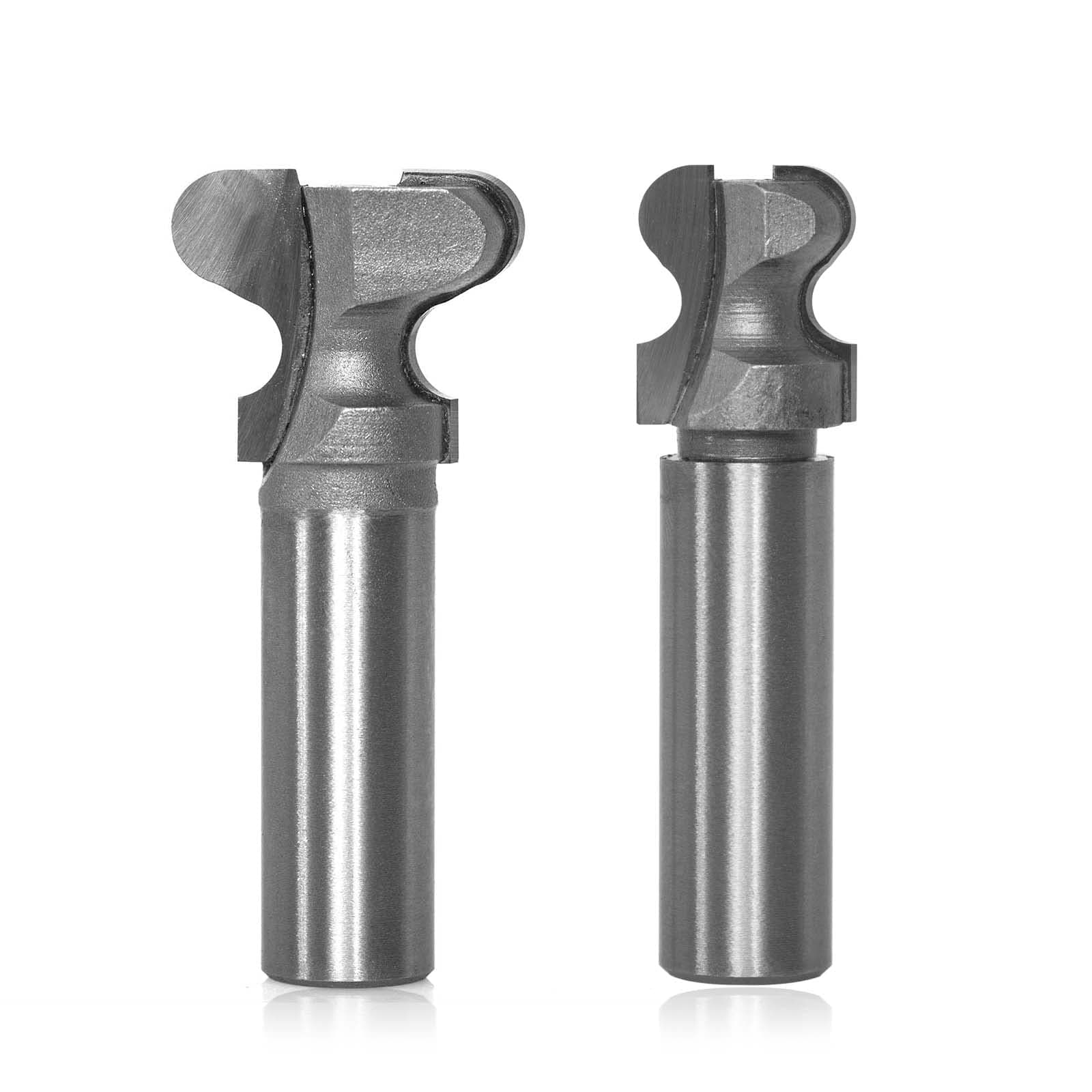 2pcs Finger Pull Router Bits Set 1/2 Inch Shank,Drawer Pull Bit for Wood Finger Grip & Wooden Handle Molding,YG6X Carbide Tipped
