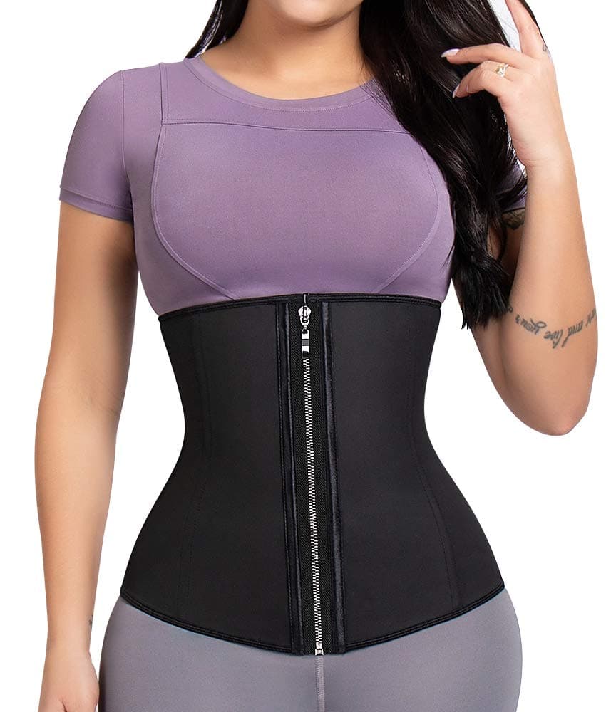 Latex Waist Trainer Corset Underbust Sport Cincher Womens Workout Body Shaper
