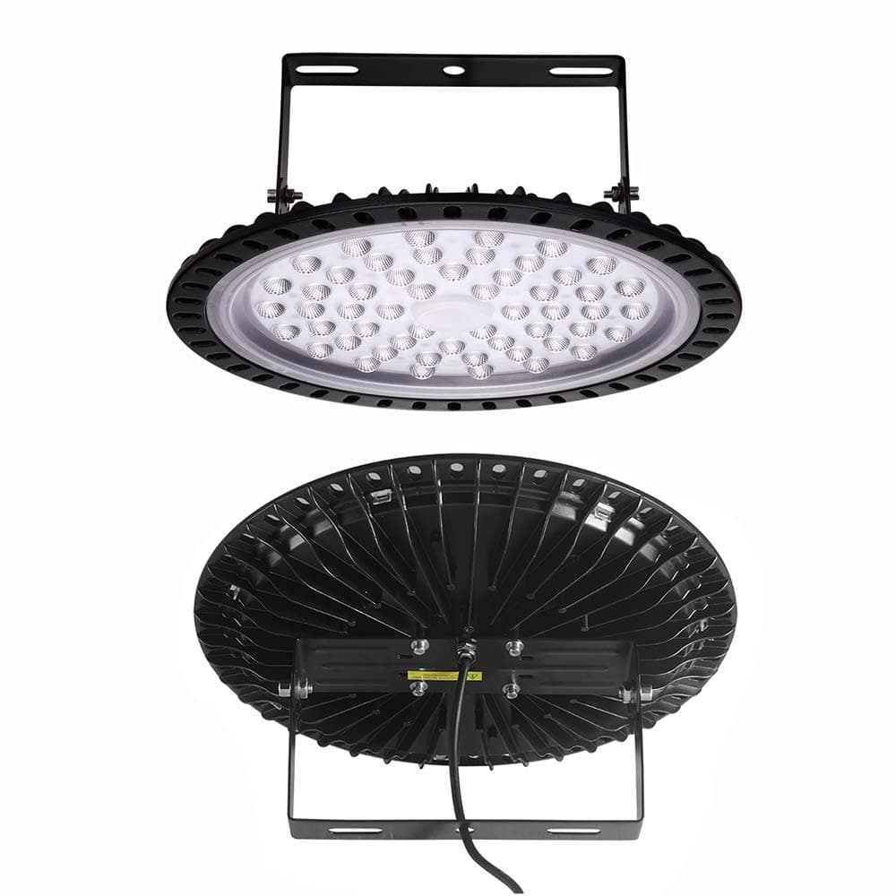 Missbee 200W UFO LED High Bay Lights, 20000 Lumen 6000-6500K Warehouse LED Lights, 9 Inches Waterproof Dustproof Ultra Thin Led Shop Lights Commercial Bay Lighting for Garage Factory?White Light?