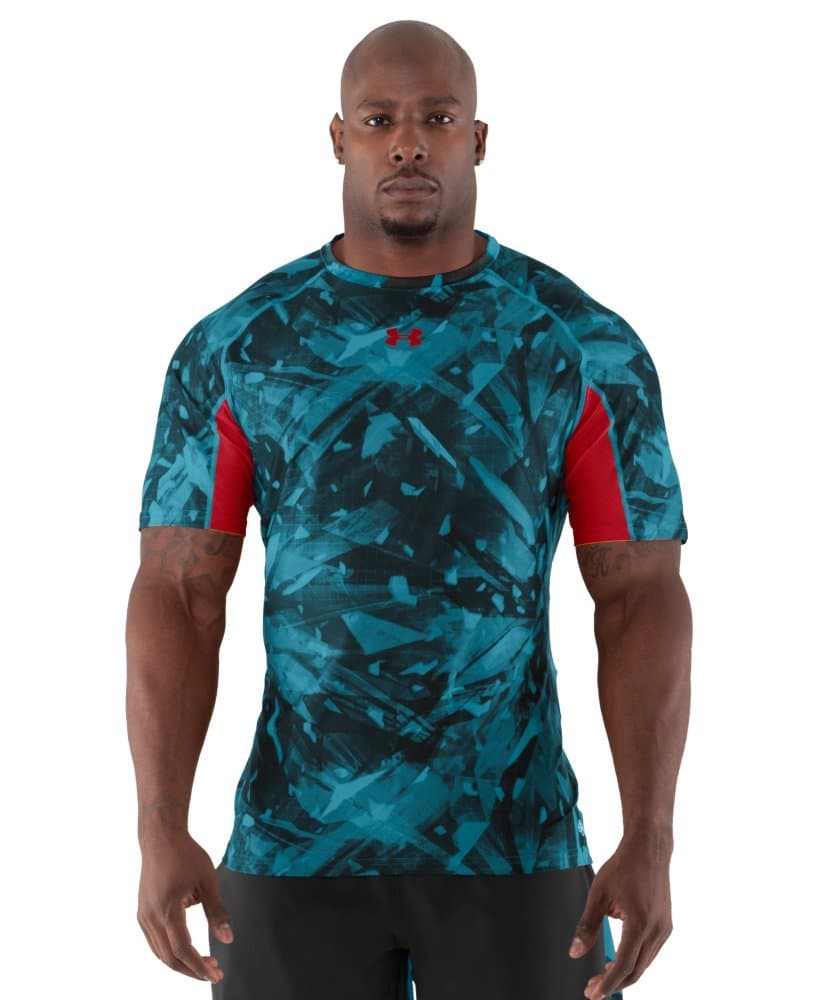 NFL Under Armour 2013 NFL Combine Authentic Shatter Fitted Performance T-Shirt - Blue/Red
