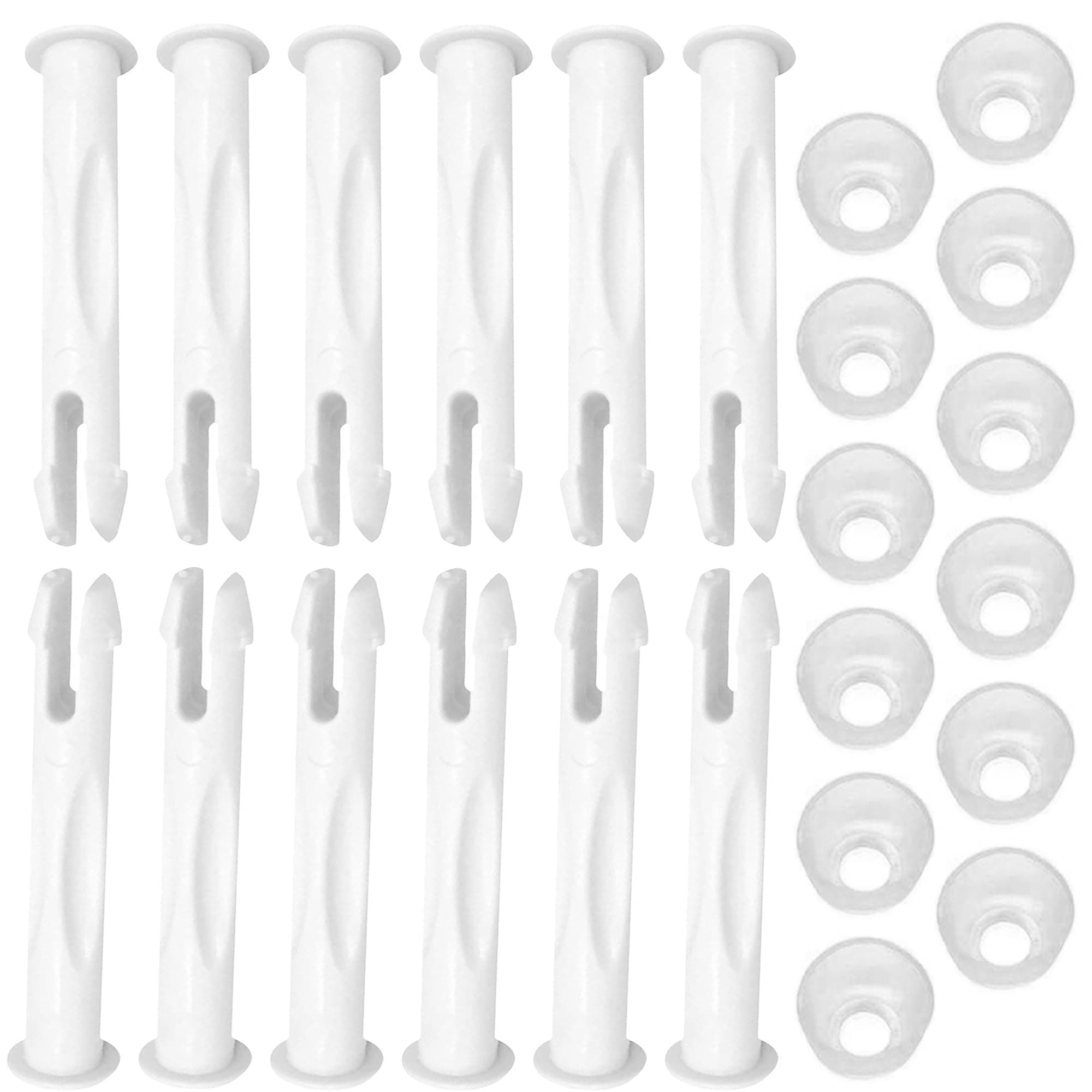 25018 Pool Pins fit for Intex 2.75" Long 25018 Joint Pins & Rubber Seals Kit fit for Intex 13' - 24' Round Metal Frame Above Ground Swimming Pools Pin LUXRILIX Pack of 12