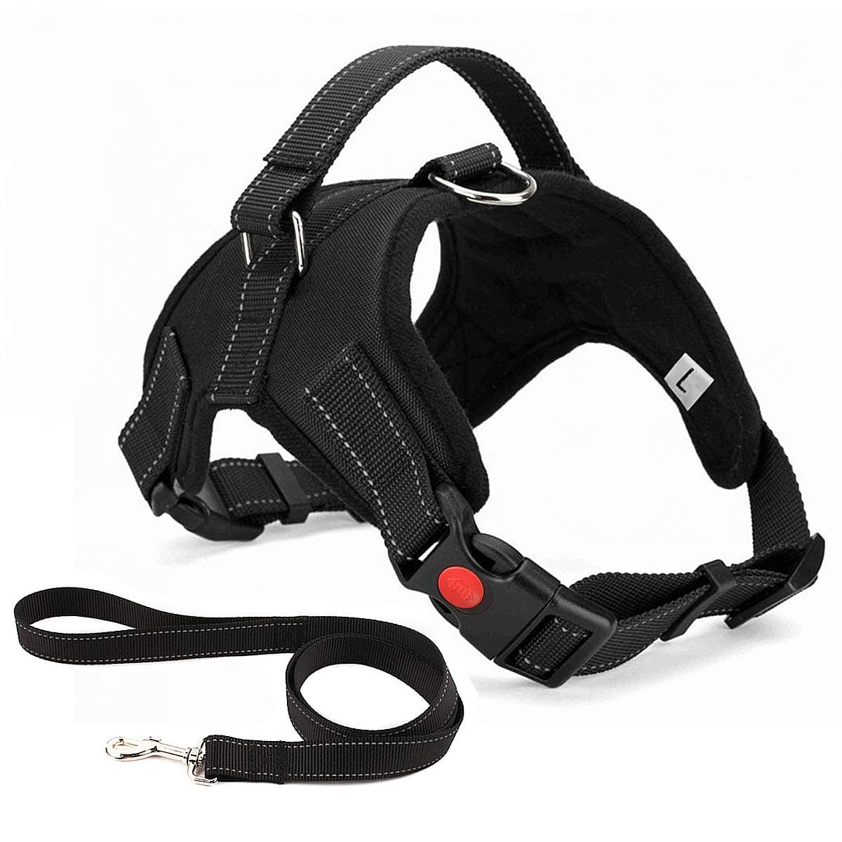No Pull Dog Harness, Breathable Adjustable Comfort, Free Leash Included, for Small Medium Large Dog, Best for Training Walking