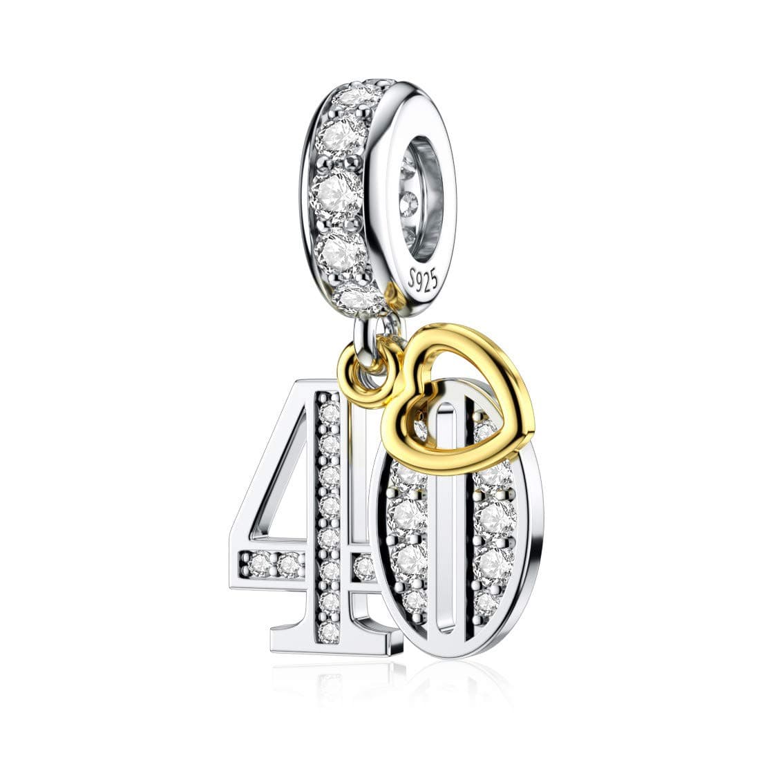DALARAN Birthday Number 21st 30th 40th 50th Celebration Letter Charm for Bracelets Present for Women Wife Sister Friends