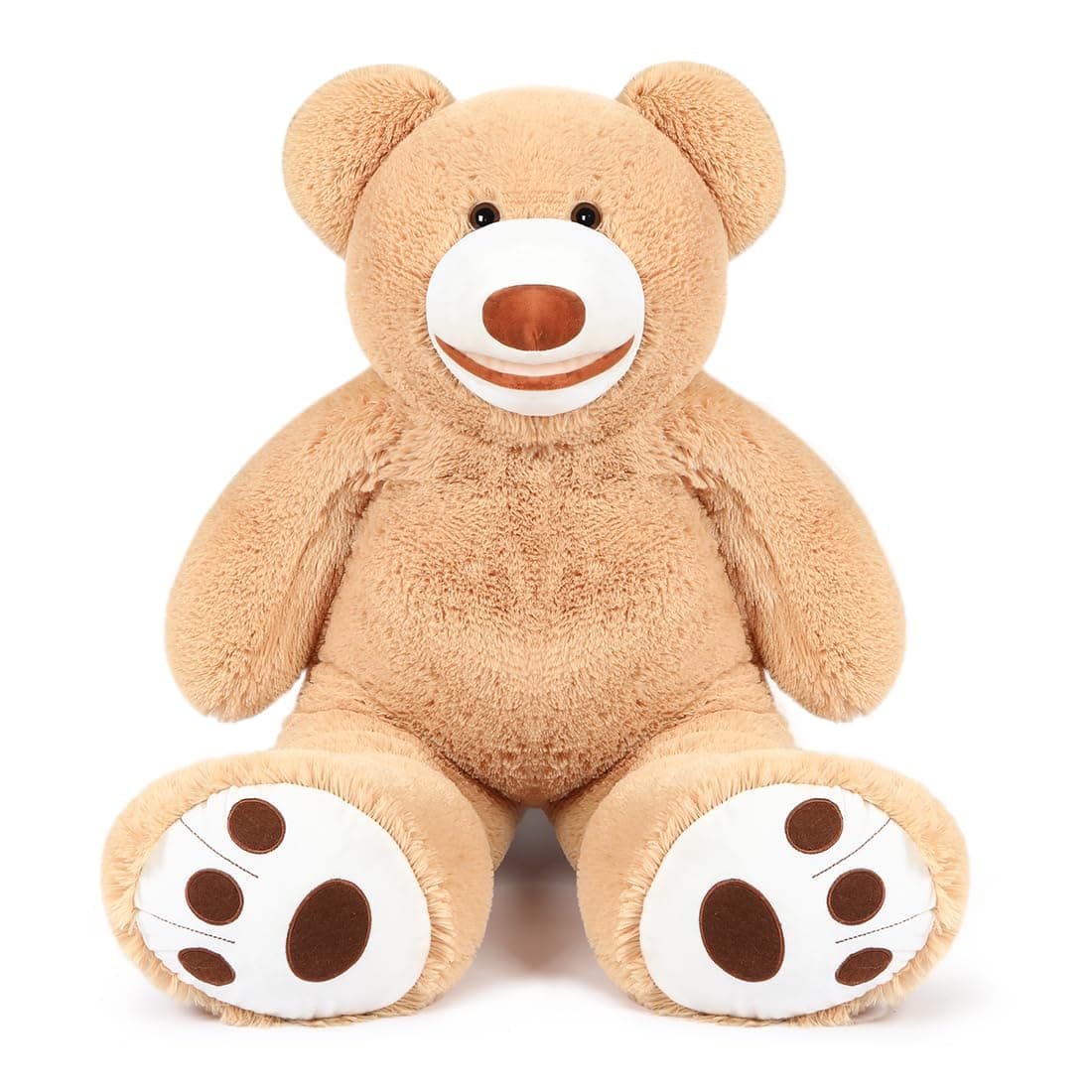 Giant Teddy Bear Stuffed Animal Cute Big Stuffed Teddy Bear Life Size Teddy Bear for Girlfriend Boyfriend Children 39 inch (Brown, 39 inch)