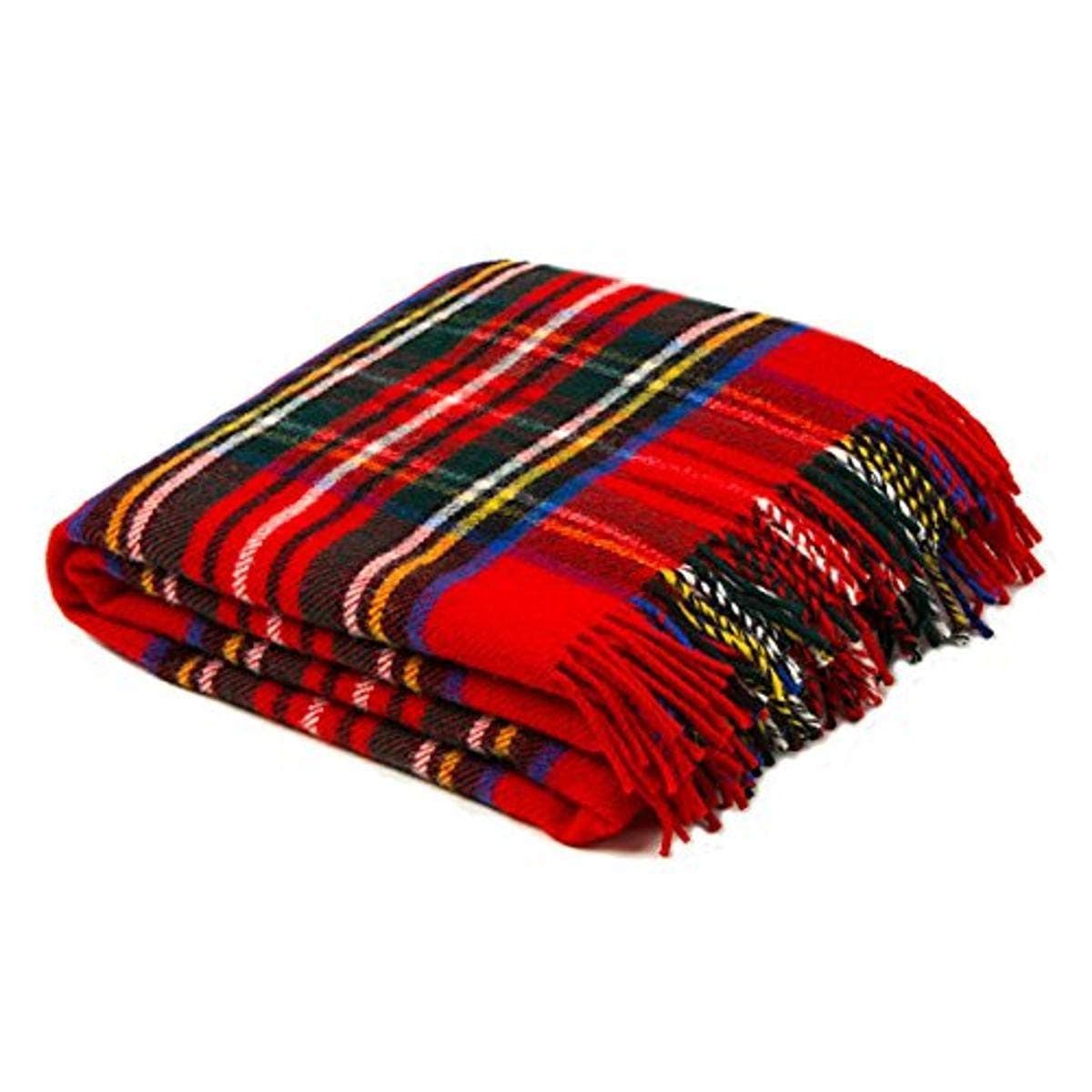 Birchwood Tweedmill Tartan Throw Blanket, Royal Stewart