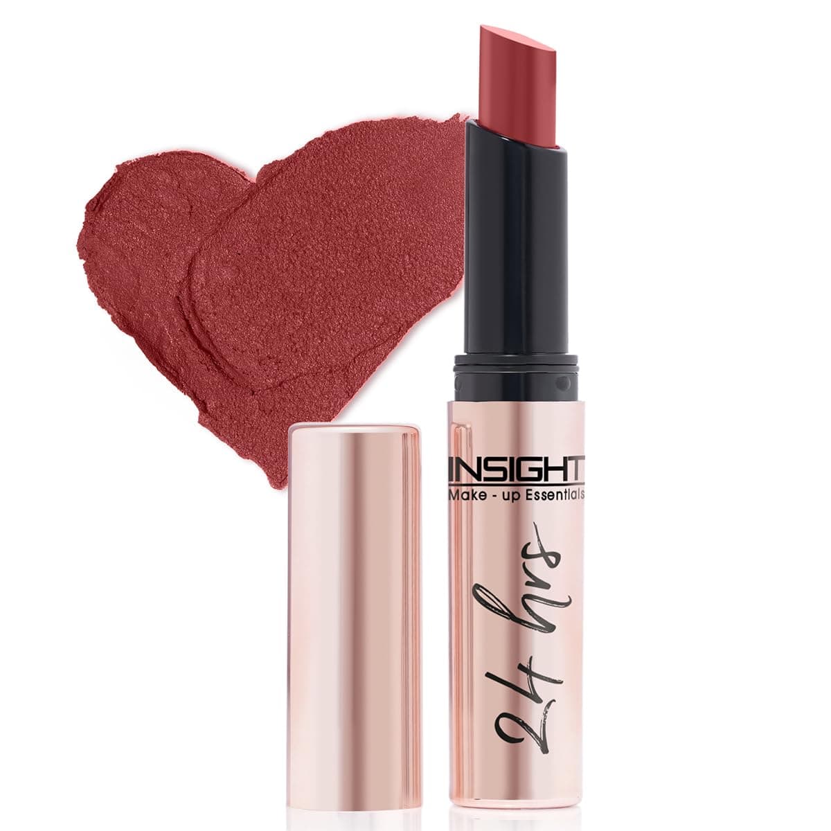 24 Hrs Non-Transfer Matte Lipstick | Lightweight, Highly Pigmented, Long Wear | Kiss Proof & Smudge Proof | With Vitamin E & Jojoba Oil | Vegan, Toxin Free | Shade - 18 Looking Good