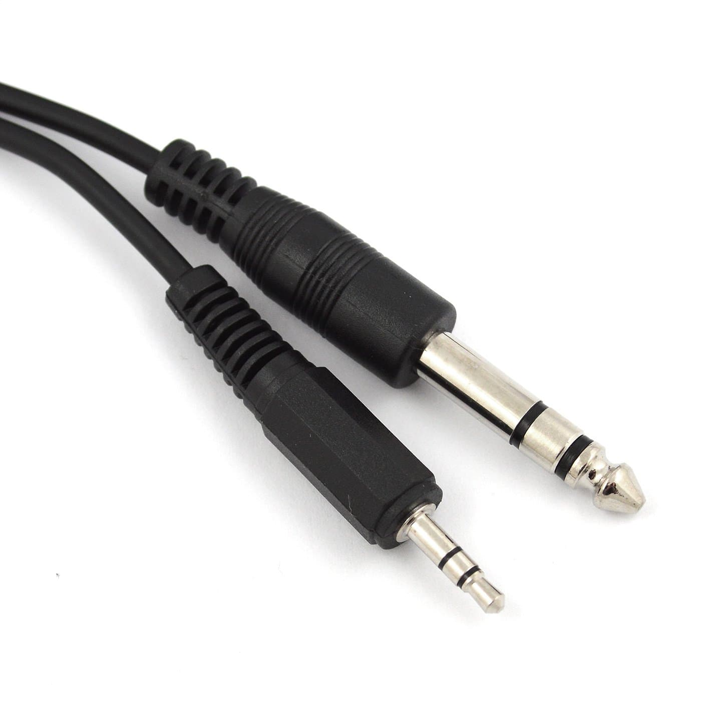 Indigo Banana 1.8 m 3.5 mm to 6.35 mm Stereo Audio Cable - Black