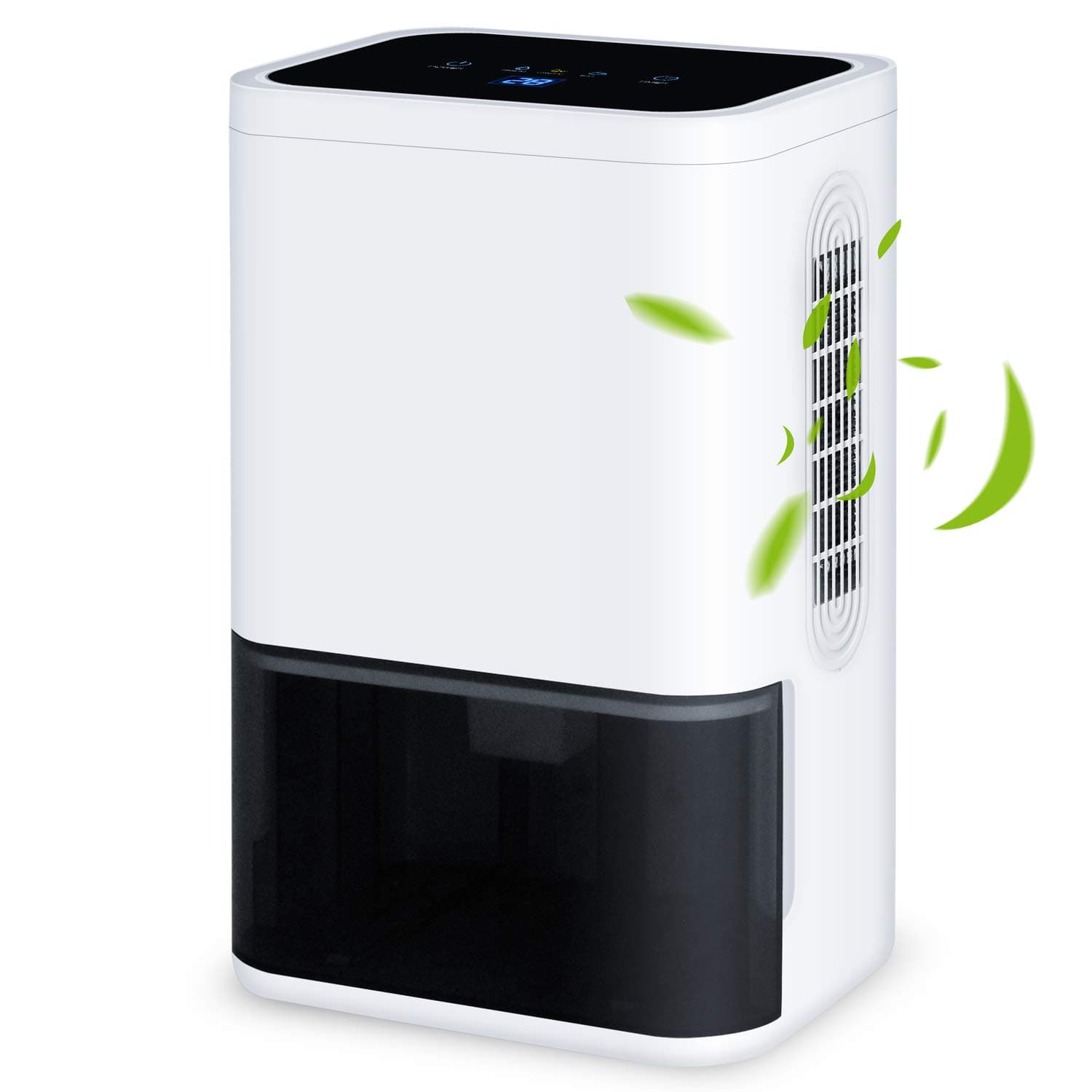 LUKO Super Quiet Small 1 Pint Mini Dehumidifier, Compact and Portable, Peltier Technology, Auto Shut-Off and Timing for Home, Bedroom, Bathroom, Closet, Camper, RV