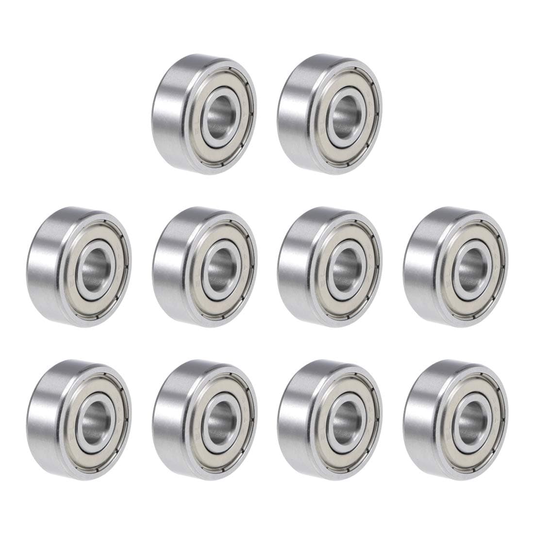 uxcell R4AZZ Deep Groove Ball Bearing 1/4-inchx3/4-inch x 9/32-inch Shielded Z2 Lever Bearings Skateboard Bearings Sealed Industrial Bearings 10pcs