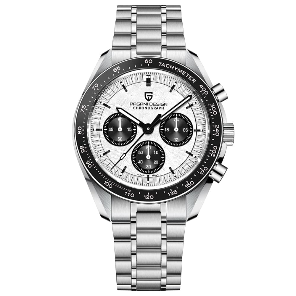 Pagani Design 1701 V6 Moon Wristwatch Homage Men's Quartz Chronograph Watches VK63 Movement Stianless Steel Construction 100M Waterproof Fashion Sport Watch