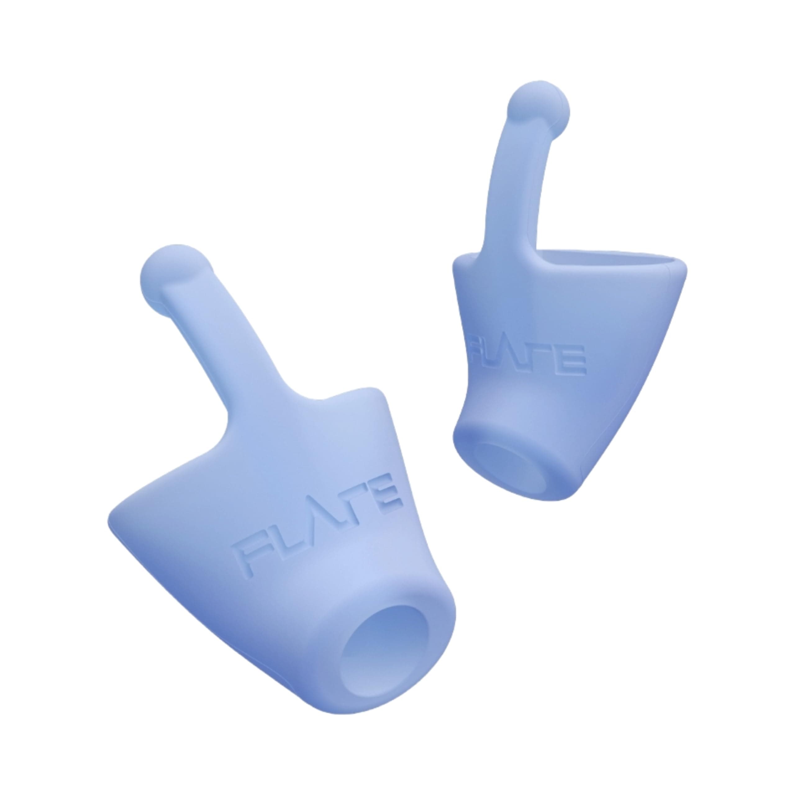Flare Calmer | Ear Plugs Alternative | Daily Noise Relief | Sound Sensitivity | Stress Relief | No Muffling | Improve Wellbeing | Comfy, Reusable, Soft Silicone Earplugs | Soft Blue