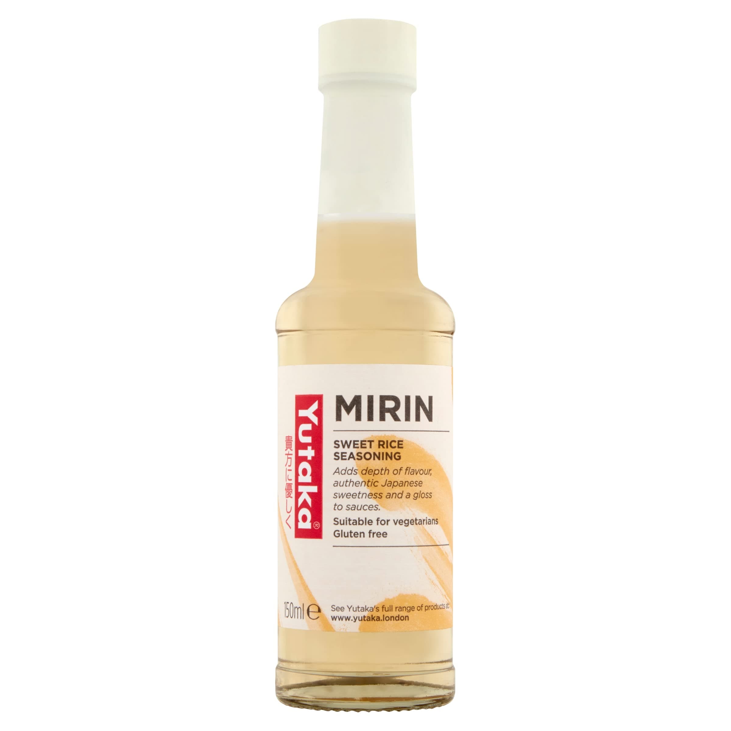 Yutaka Mirin Seasoning 150ml | Sweet Rice Seasoning | Gluten-Free | Vegetarian | Adds Gloss, Sweetness & Umami to Sauces, Marinades, Sushi Rice