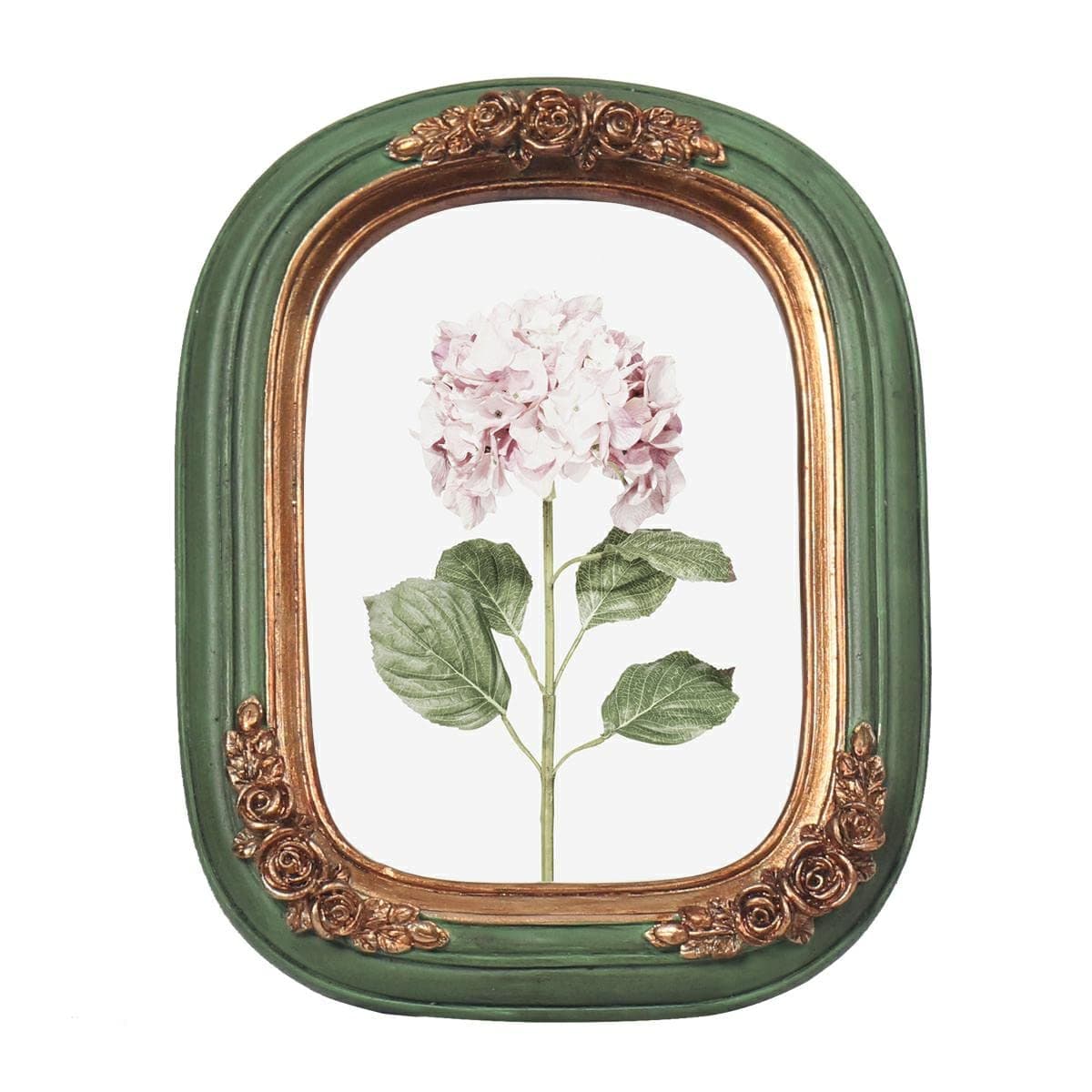 PARAFAYER Vintage Mini Picture Frame 2.5x3.5 Inch,Antique Ornate Photo Frame With Floral Relief,Wall and Tabletop Display,High Definition Glass Front,Retro Home Decor Art Gallery (Green 2.5x3.5)