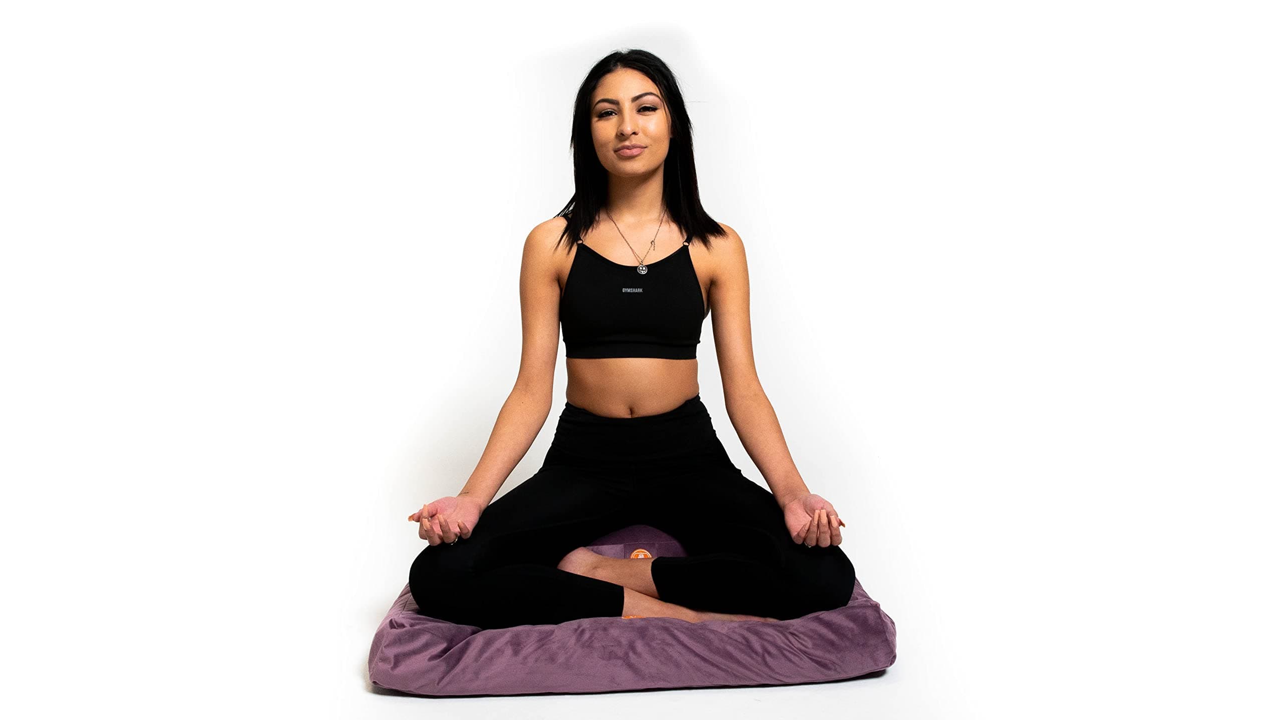 Awaken Meditation - Zafu Round Cushion and Zabuton Mat Set | Washable Yoga Bolster - 100% Cotton Filled With Natural Buckwheat