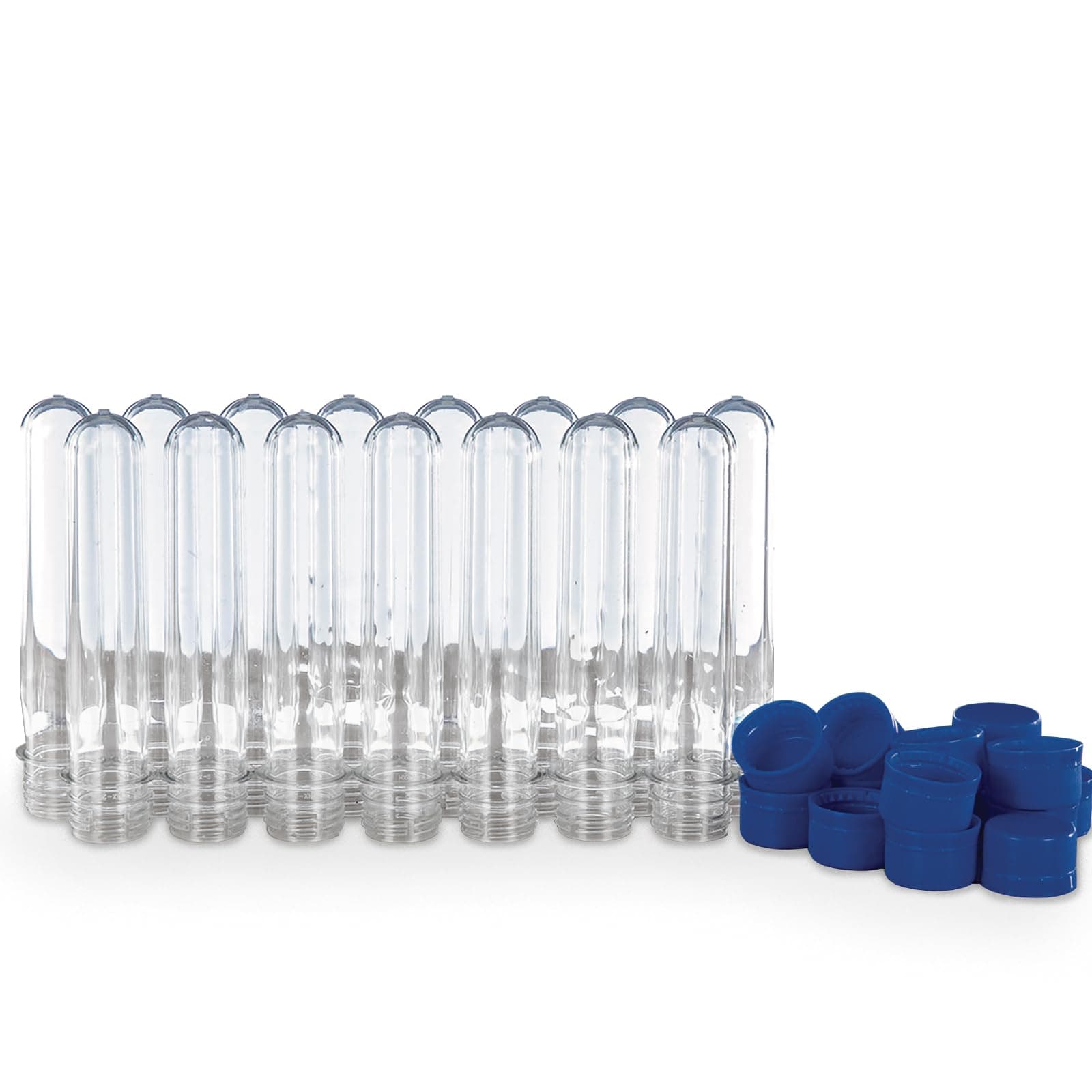 Steve Spangler's Large Plastic Test Tubes with Caps, Test Tubes for Kids, 15 Pack