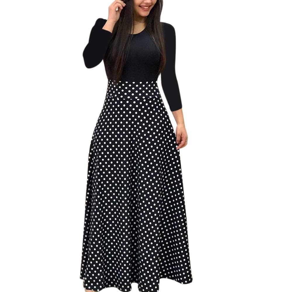 Women's Bohemian Polka Dots Dress