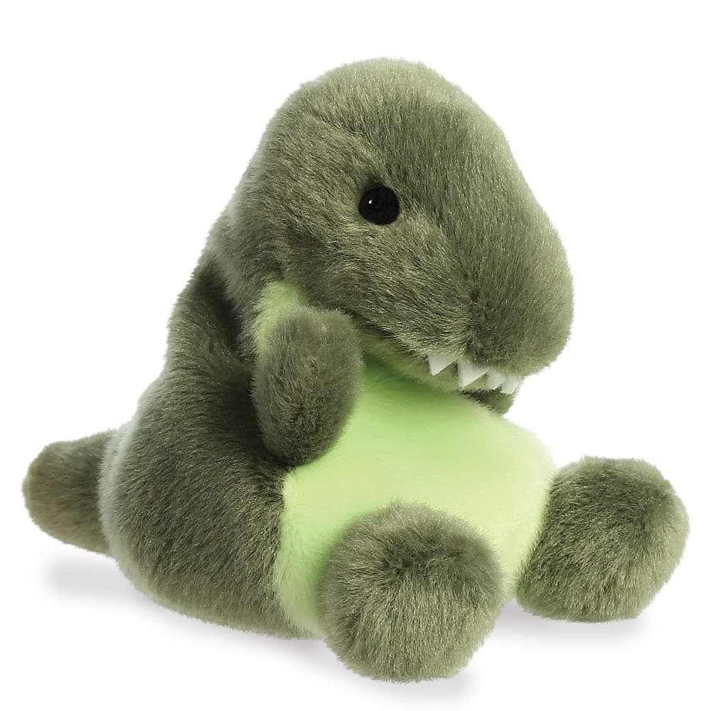 AURORA, 33617, Palm Pals Tyranno T-Rex Dinosaur, 5In, Soft Toy, Green