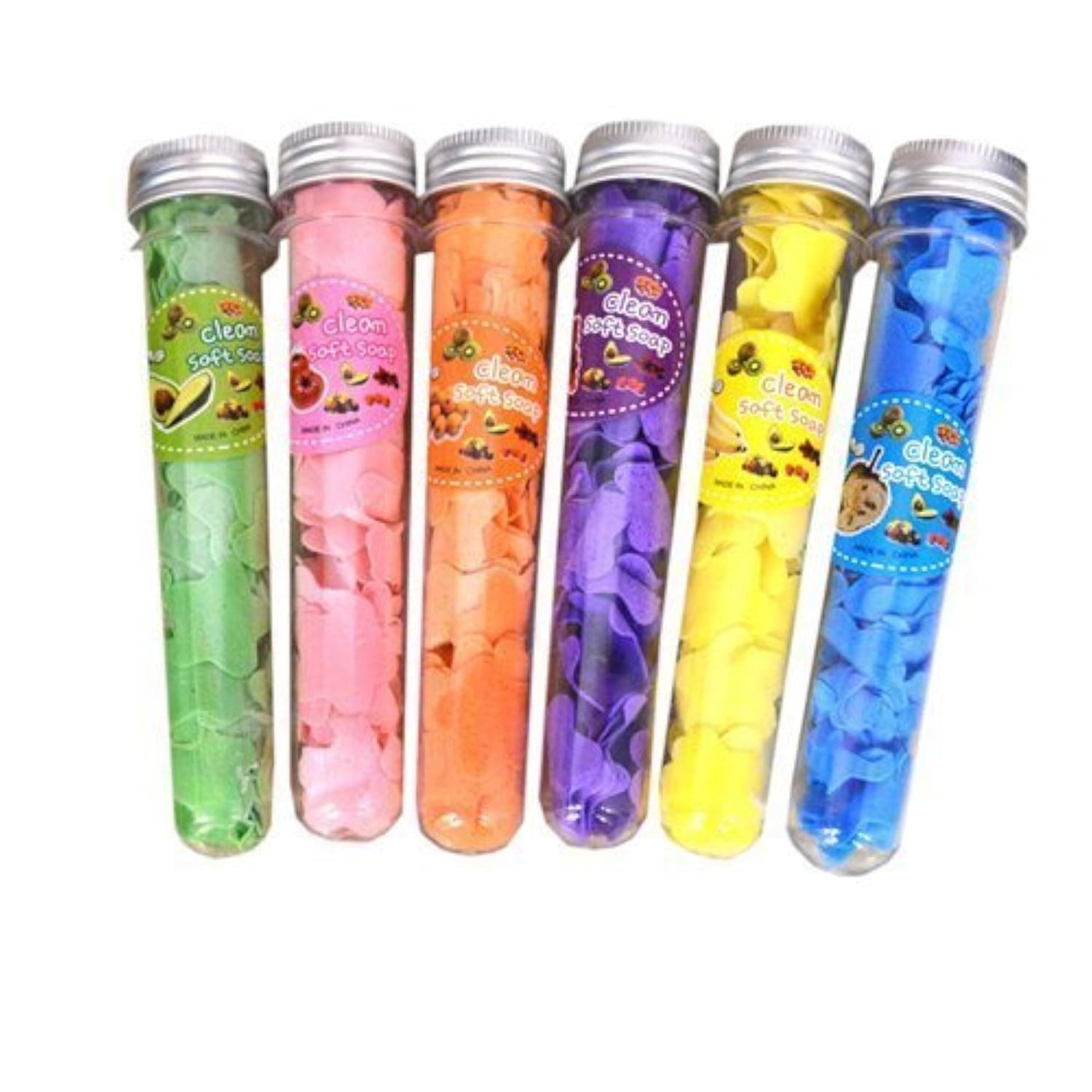 global mart Flavour Design Tube Shape Bottle Paper Soap Clean Soft Bath For Travel (2 Piece)