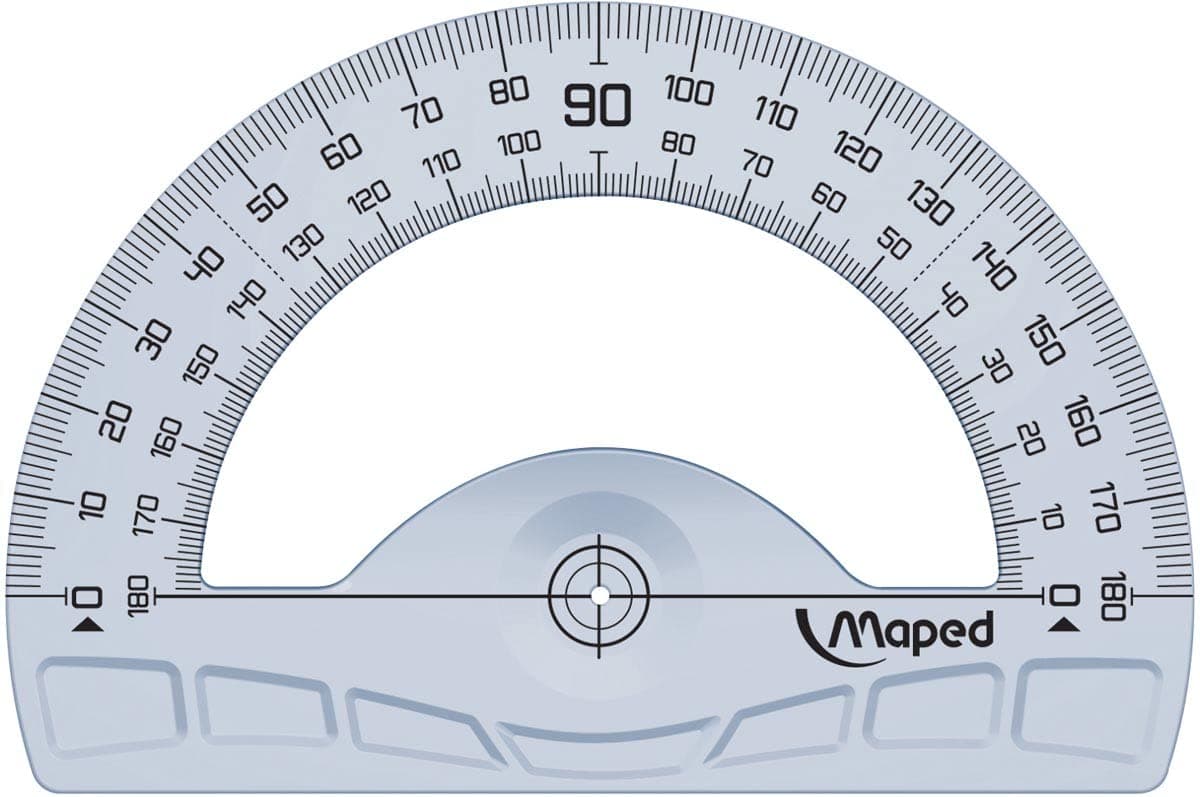 Maped 180 Degree Geometric Goniometro, 12cm (242180)
