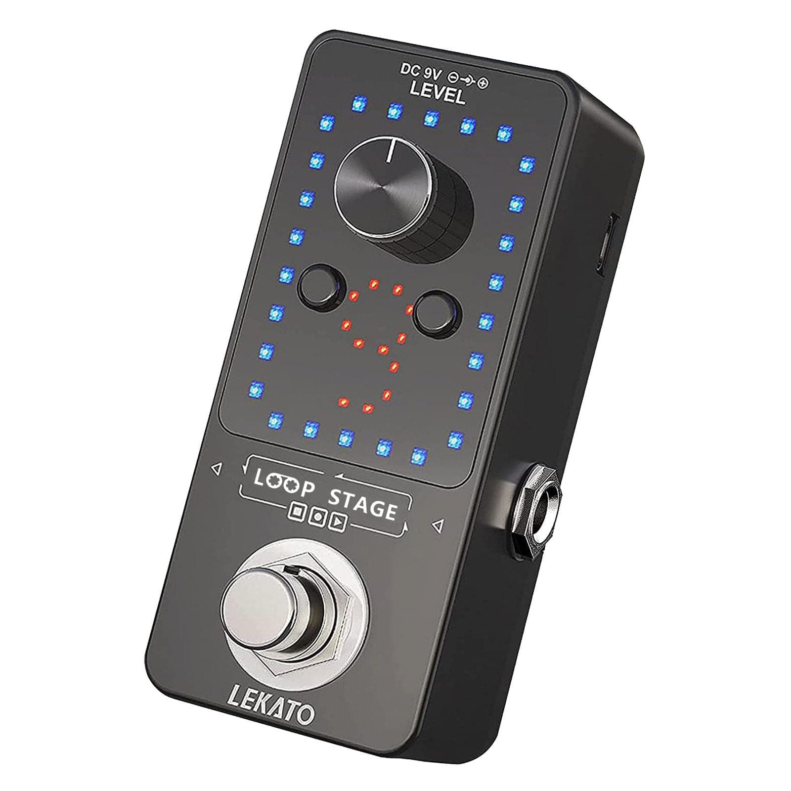 LEKATO Guitar Loop Pedal Built-in Tuner Looper Station 9 Slots Max 40 Minutes Record Time Guitar Looper Unlimited Overdubbed Electronic Effect Pedal for Guitars Bass Keybaord