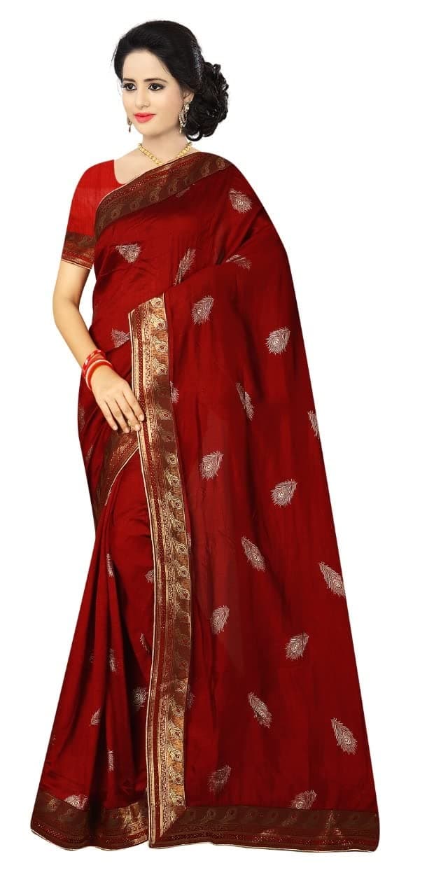CHITRAKSHI VICHITRA FOIL SAREE WITH BLOUSE