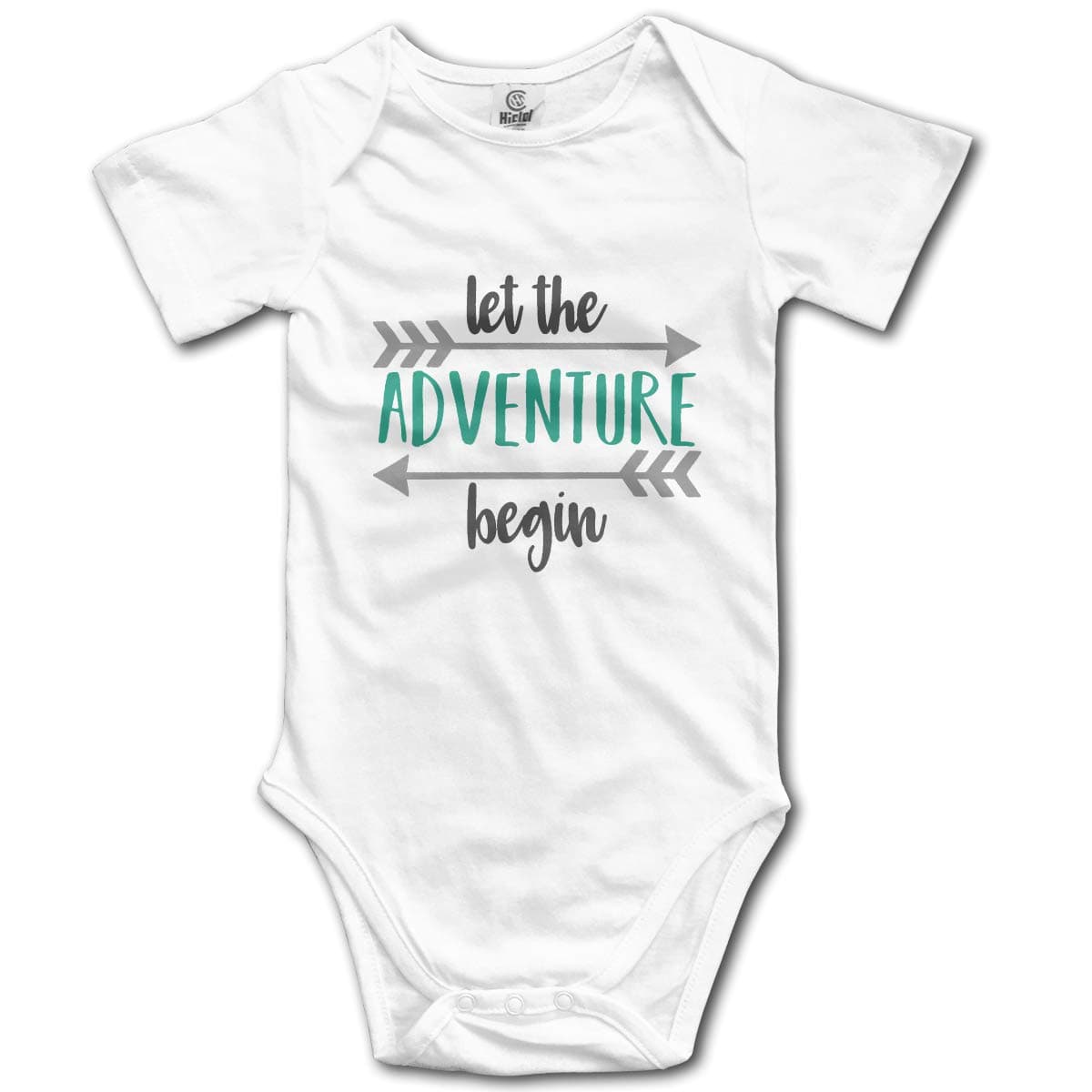- Let New Adventure Begin Cotton Infant Bodysuit Playsuit Union Suit Baby Short-Sleeve Bodysuit