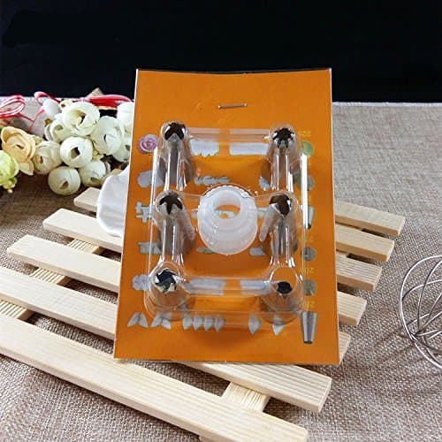Set of 6pcs Russian Tulip Icing Piping Nozzles Tips Pastry Cake Decorating Baking Tools