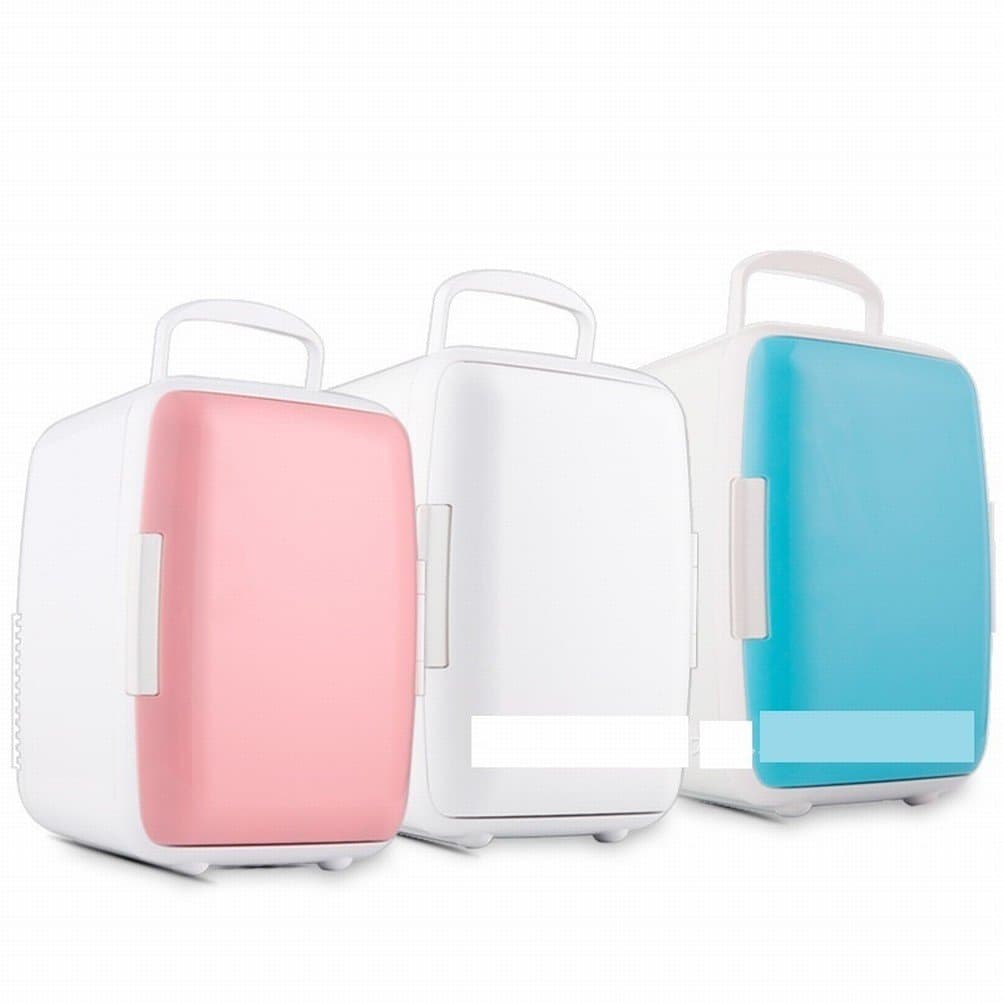 6L Mini car Small Refrigerator car Home Dual-use Cold Storage Heating Insulation car refrigerator,White