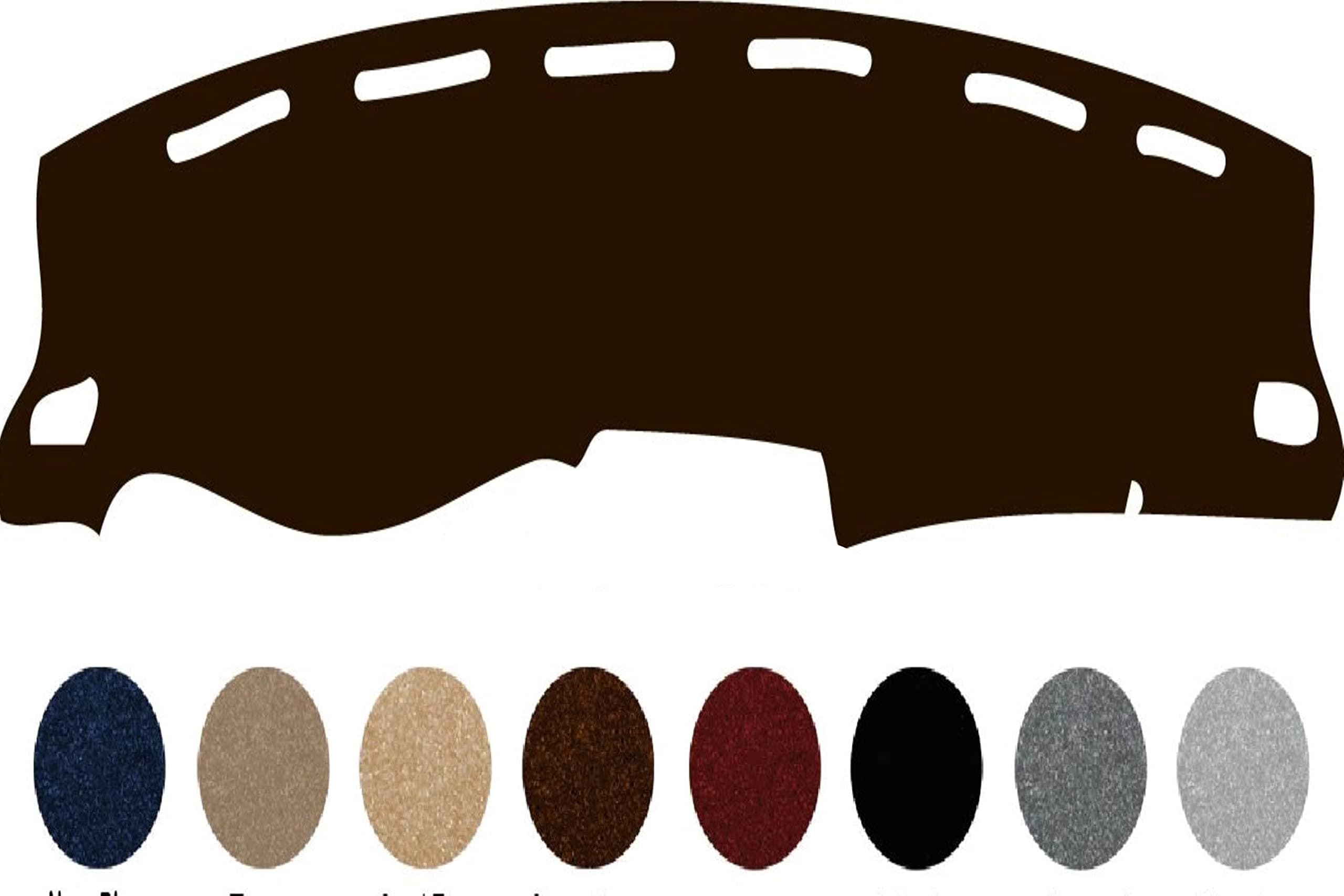 The ArtDeco Custom Made Carpet Dash Board Cover Fits for Toyota Yaris Dash Cover Mat Pad Fits 2015-2018 (Cocoa-Brown)