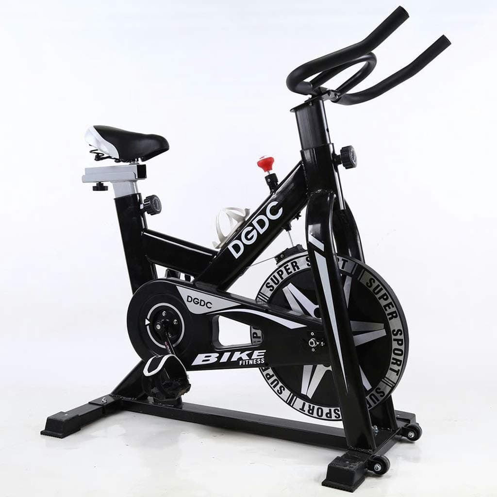 Exercise Bikes Living Room Spinning Bike Indoor Vertical Dynamic Bicycle Home Exercise Bike Fitness Equipment Ultra-Quiet Home Stationary Bike (Color : Black, Size : 904890cm)