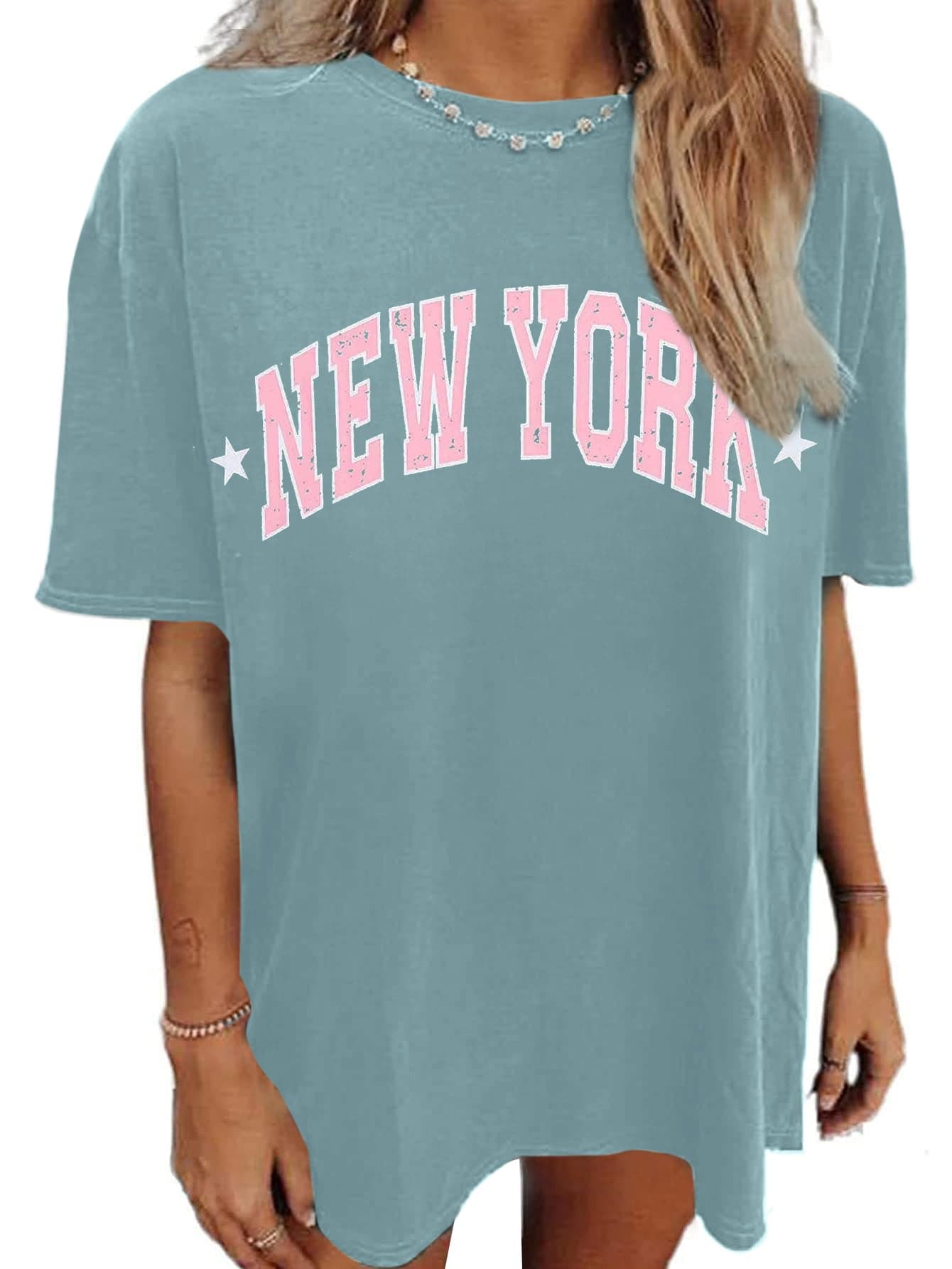 Avanova Women's Long Sleeve Shirts Graphic Tees Casual Loose Fit T-Shirts Off The Shoulder Tops