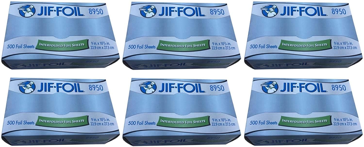Jif-Foil Aluminum Foil Sheets 9" x 10-3/4" 3,000 Sheets